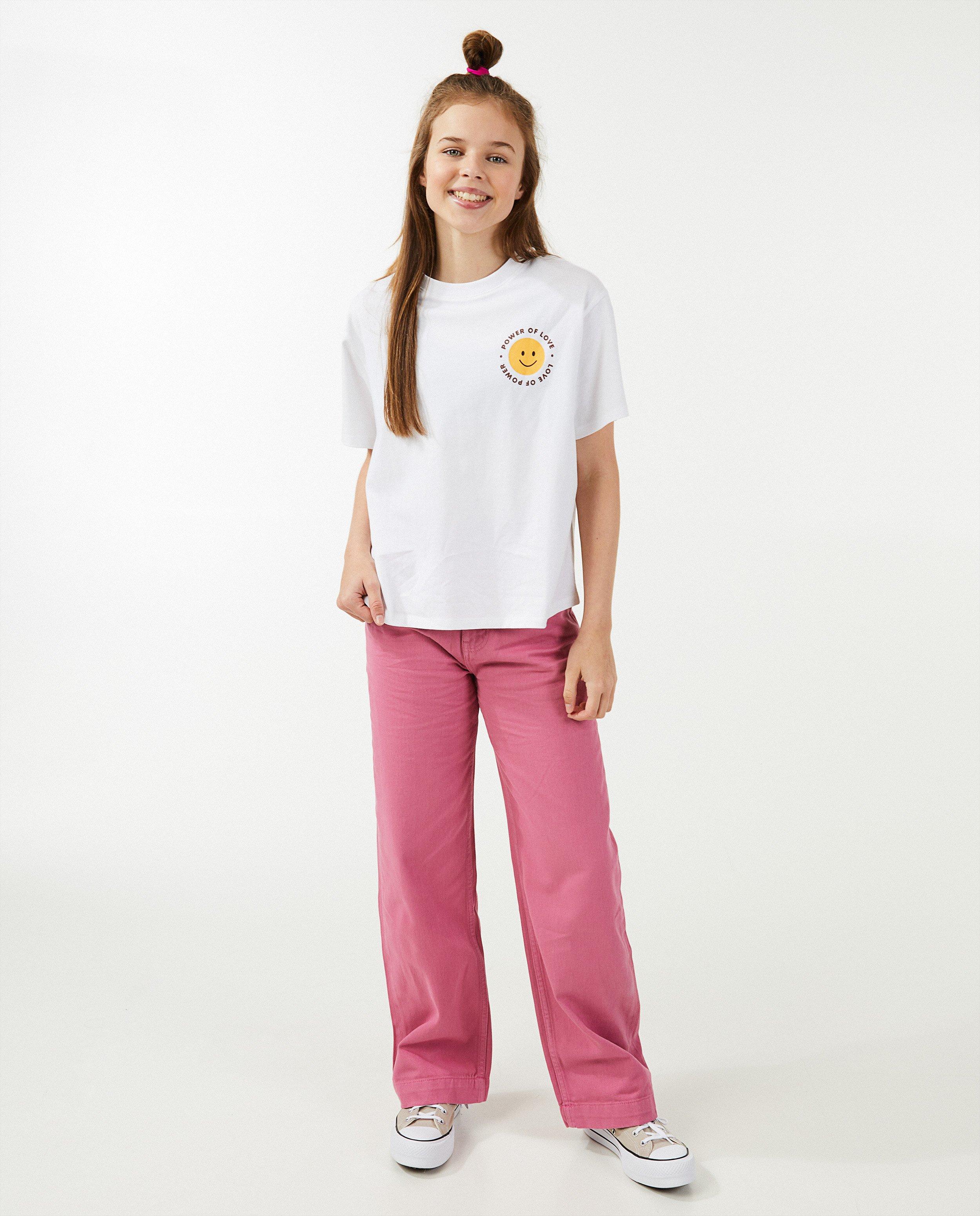 Beige broek, flared fit - null - Groggy