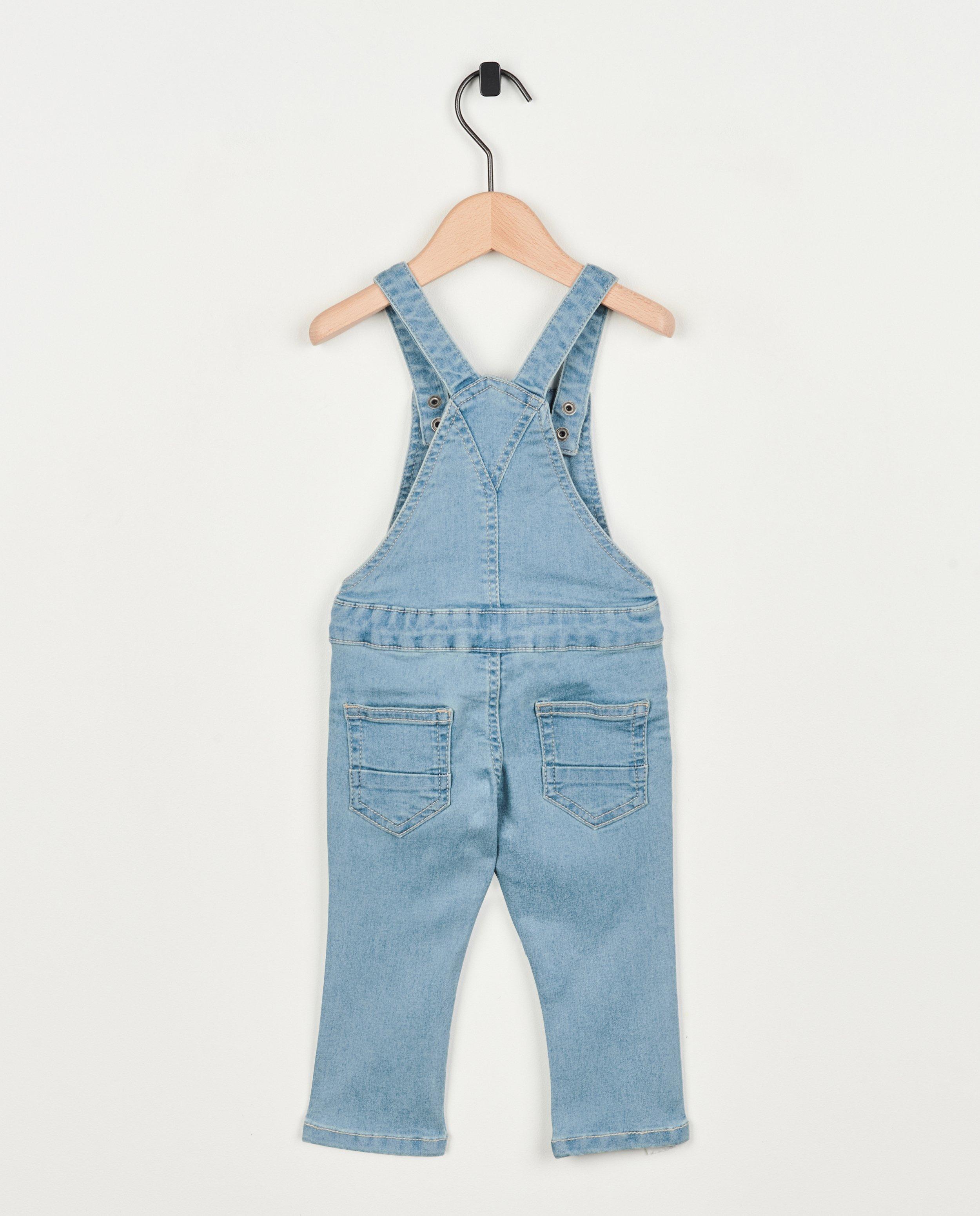 Jeans - Salopette bleu clair