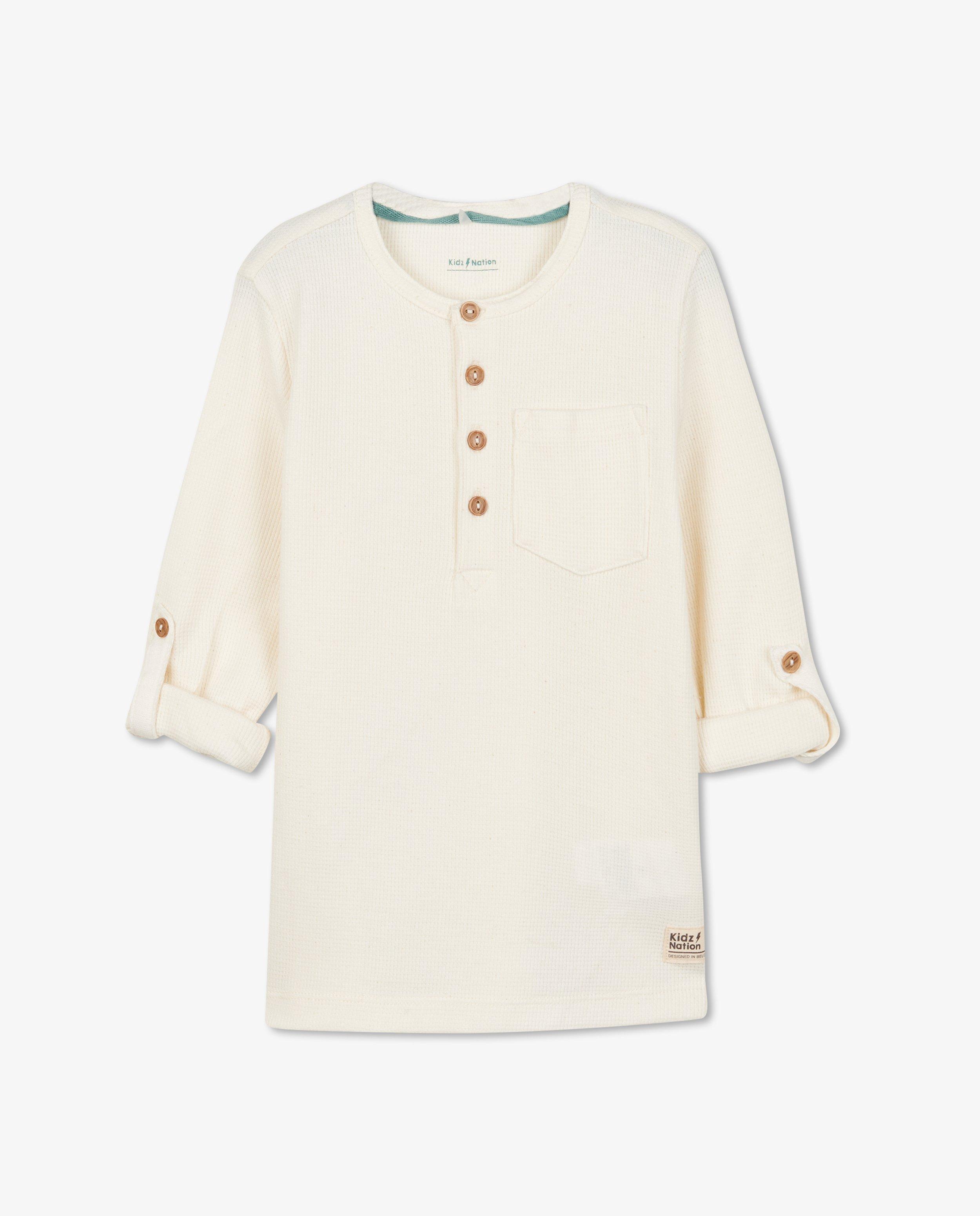 T-shirts - Shirt met wafelstructuur