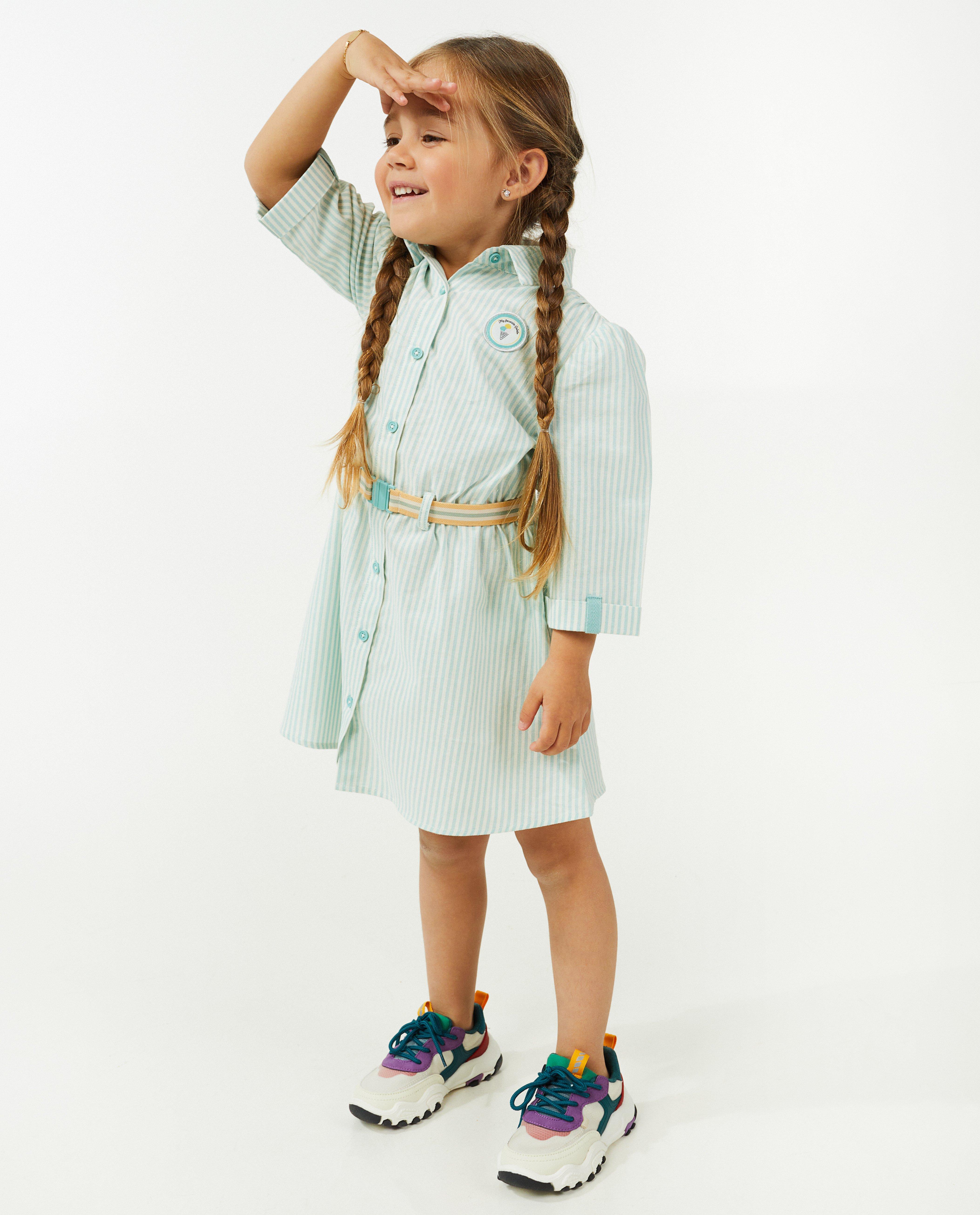 Robes - Robe rayée en coton