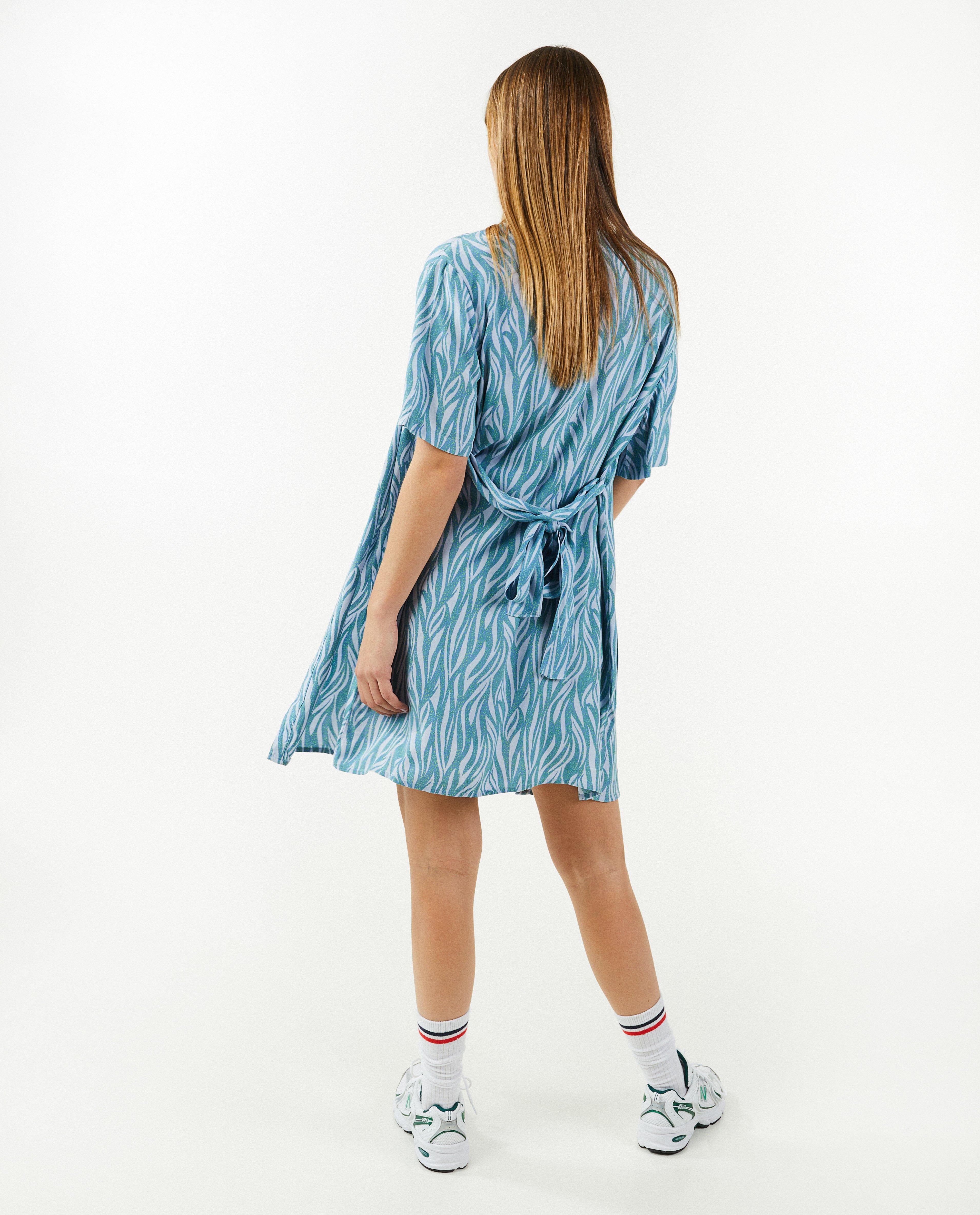 Blauwe kimono met print - Product Detail - blauw - afbeelding nummer 3