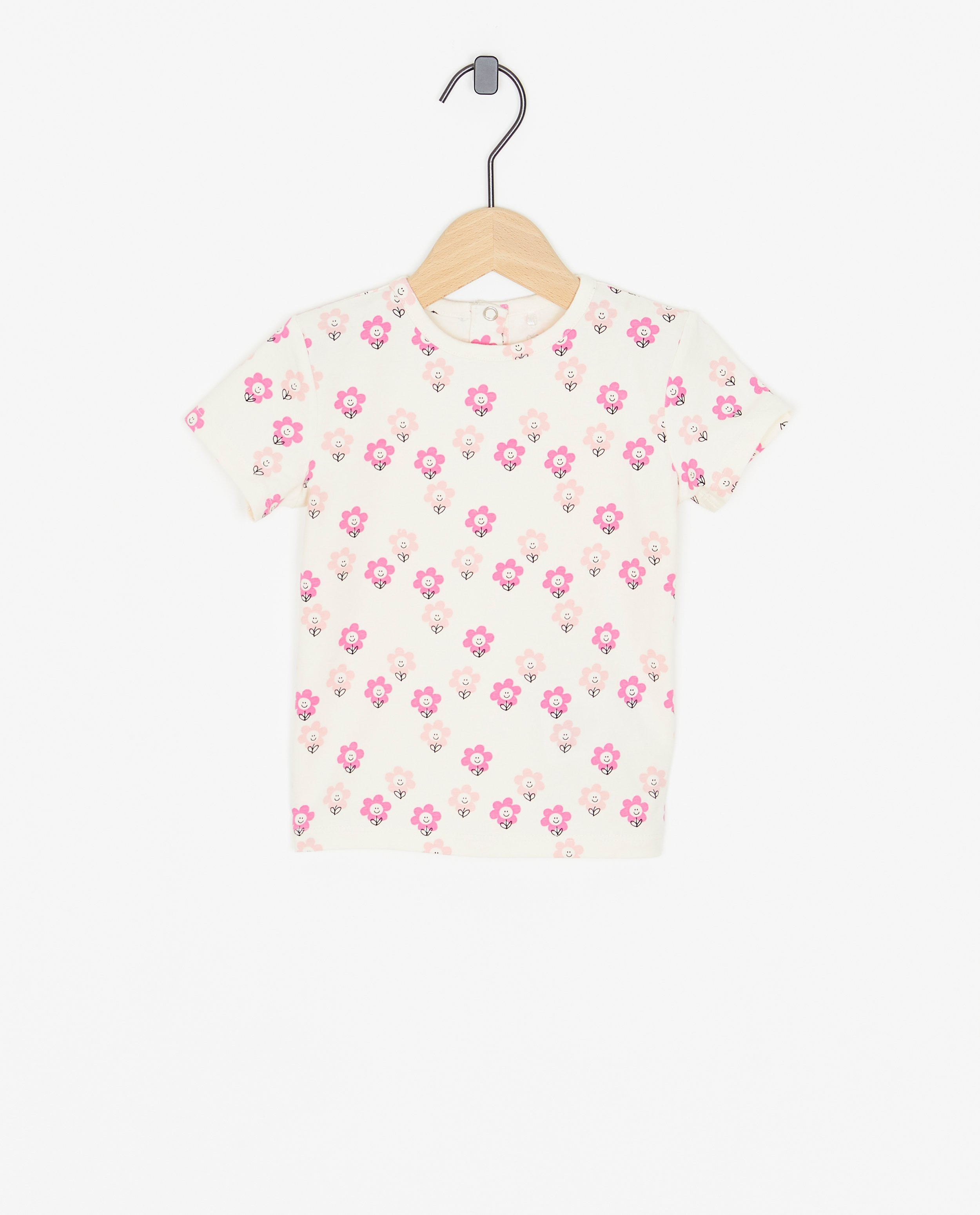 T-shirt met bloemenprint - null - Cuddles and Smiles