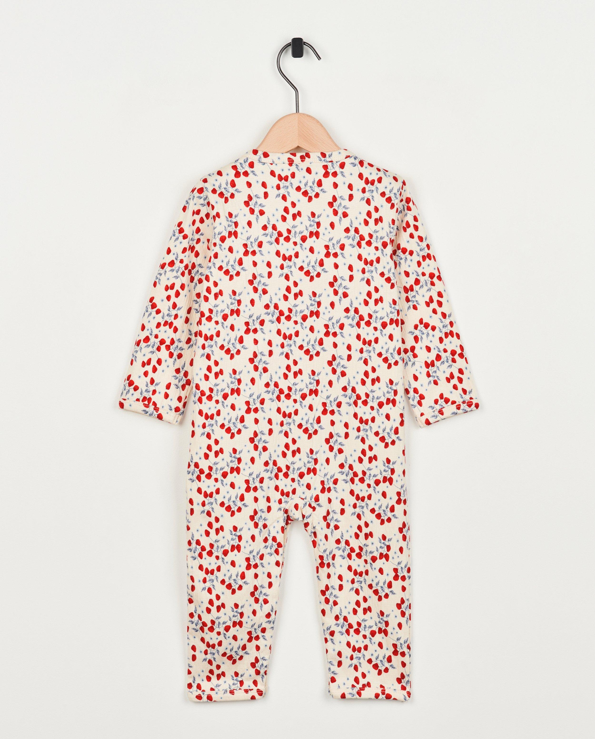 Nachtkleding - Kruippakje met aardbeiprint