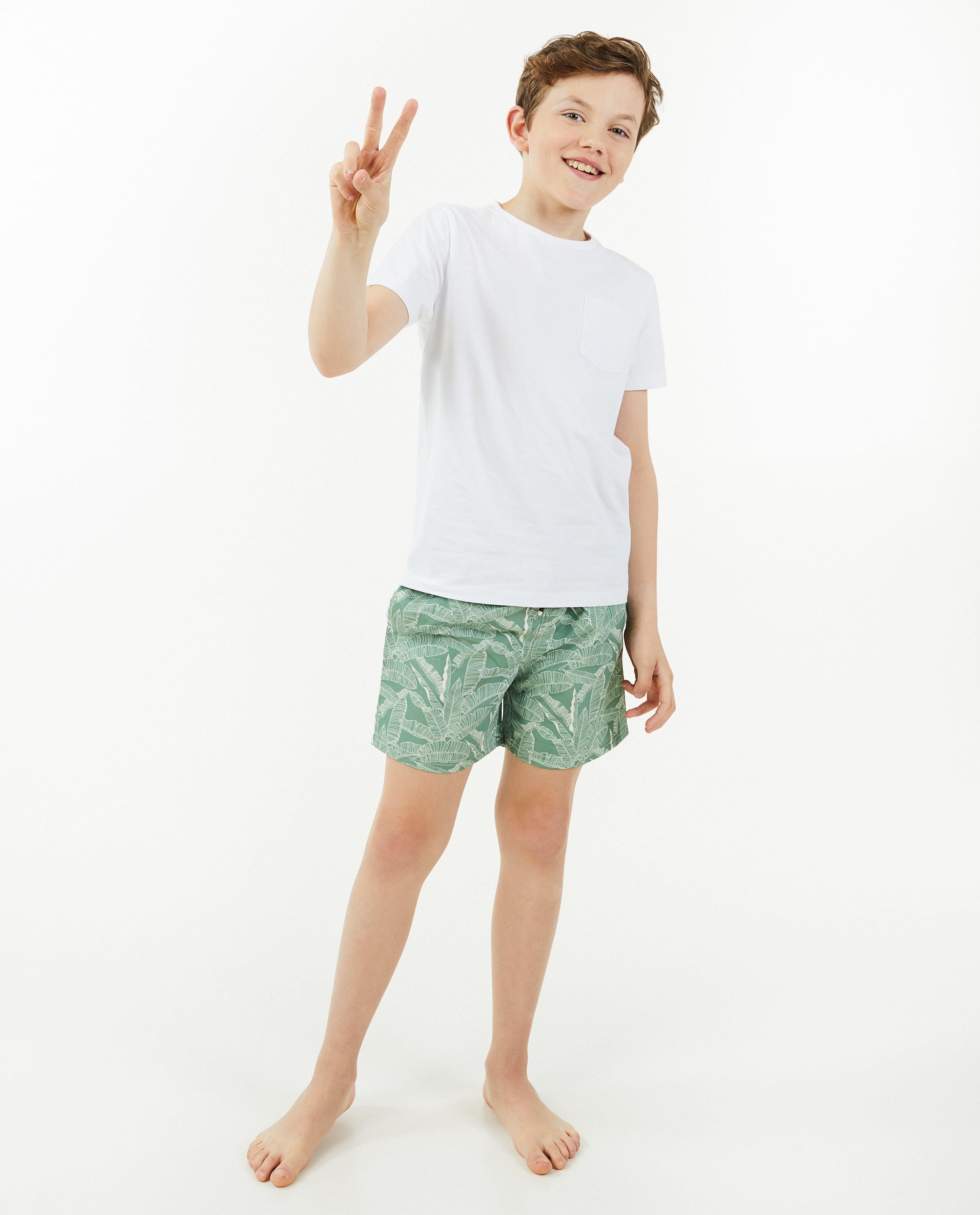 Short de bain vert, 7-14 ans - null - Fish & Chips