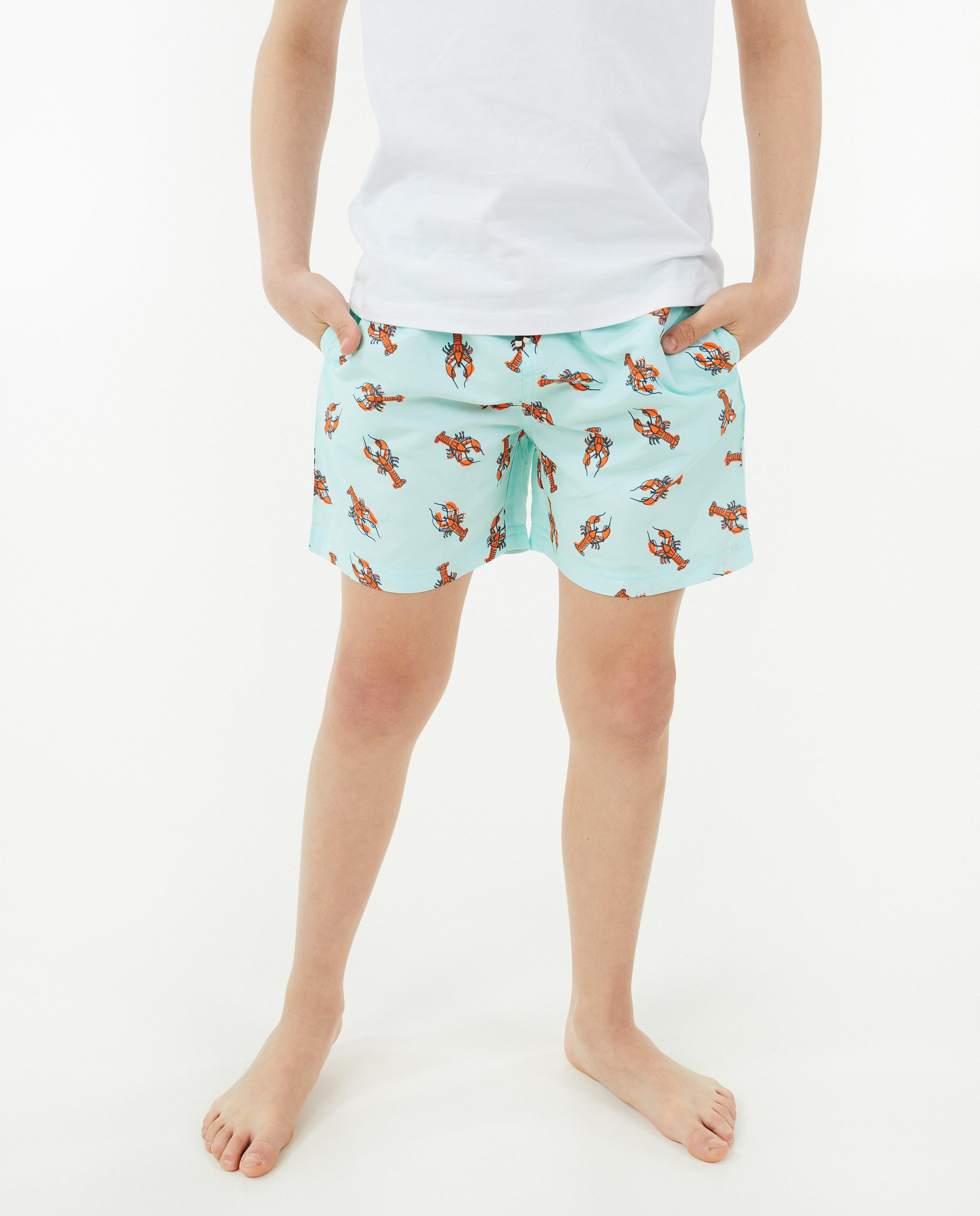 Zwemkleding - Zwemshort met kreeftenprint