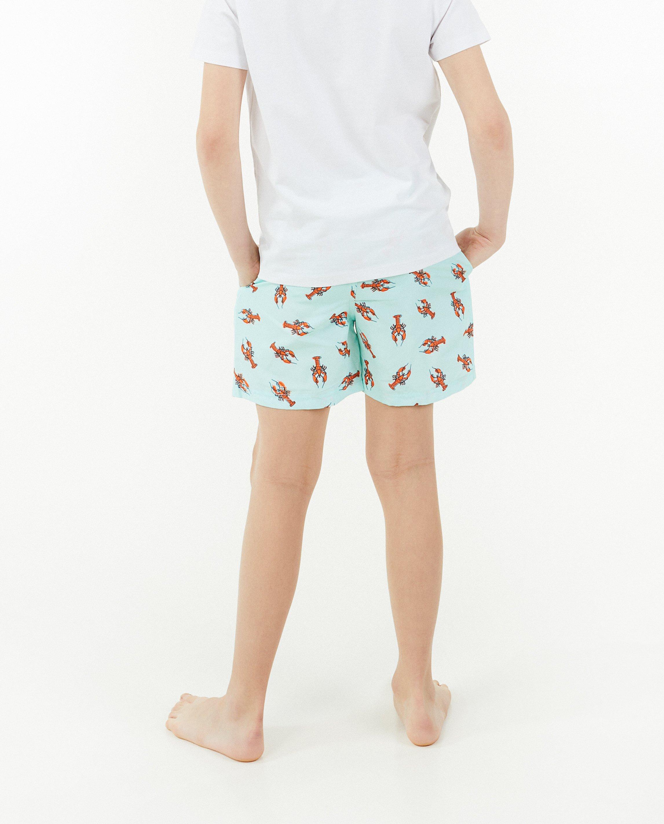 Short de bain avec imprim&eacute; homard - D&eacute;tails du produit - bleu clair - image num&eacute;ro 3