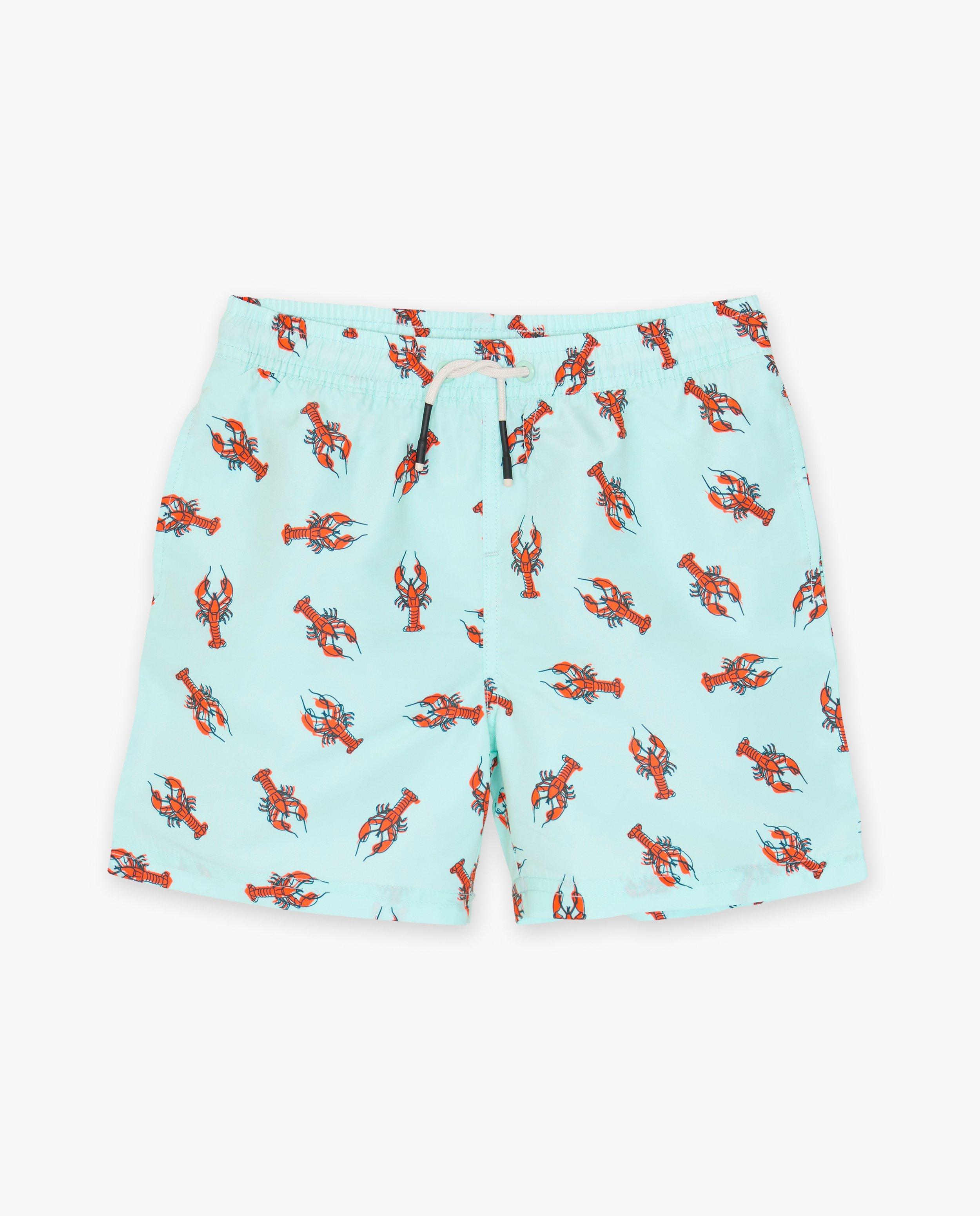 Zwemkleding - Zwemshort met kreeftenprint