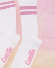 Kousen - Witte sokken met strepen