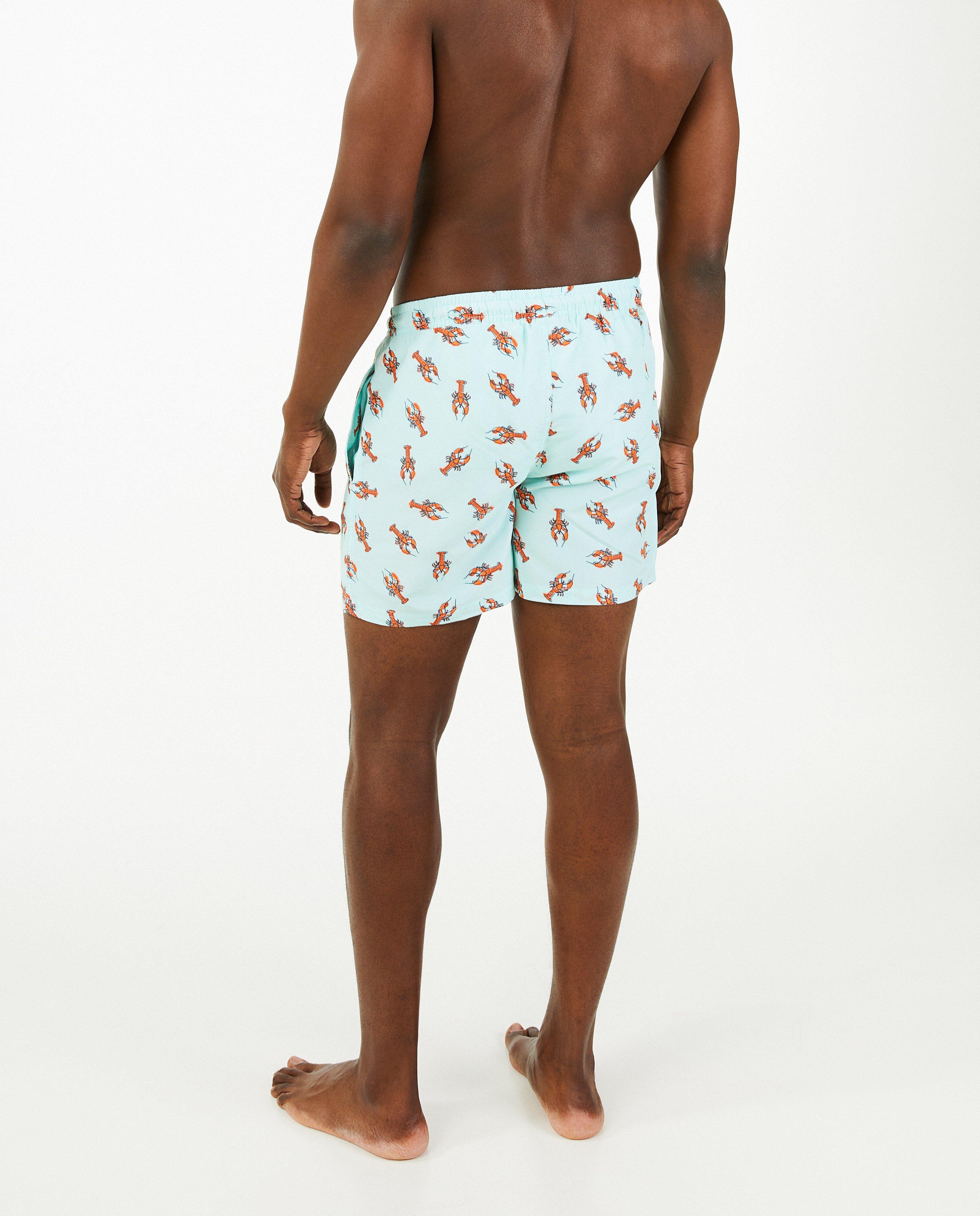 Turquoise zwemshort met print - Product Detail - lichtblauw - afbeelding nummer 3