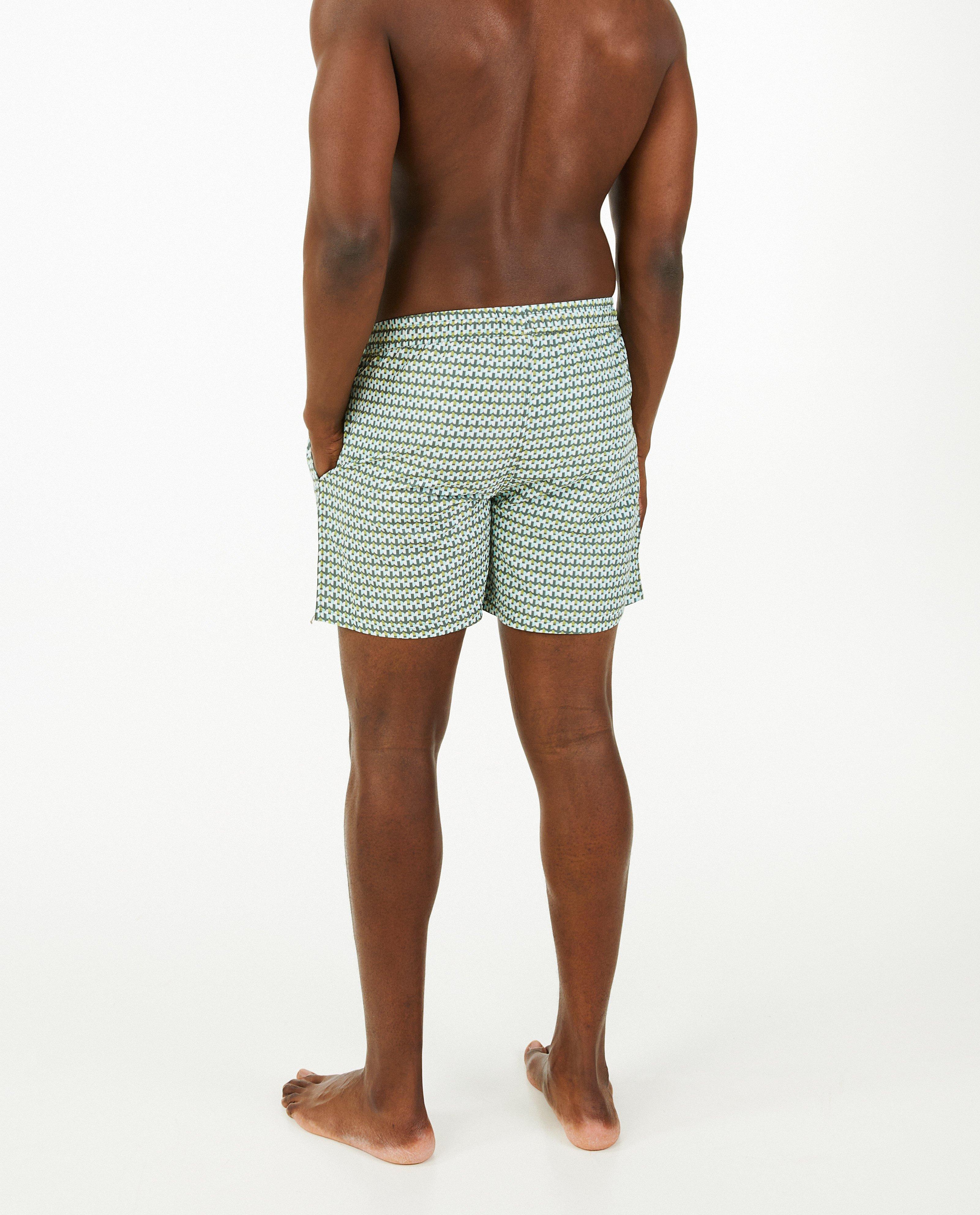 Zwemkleding - Groene zwemshort met print