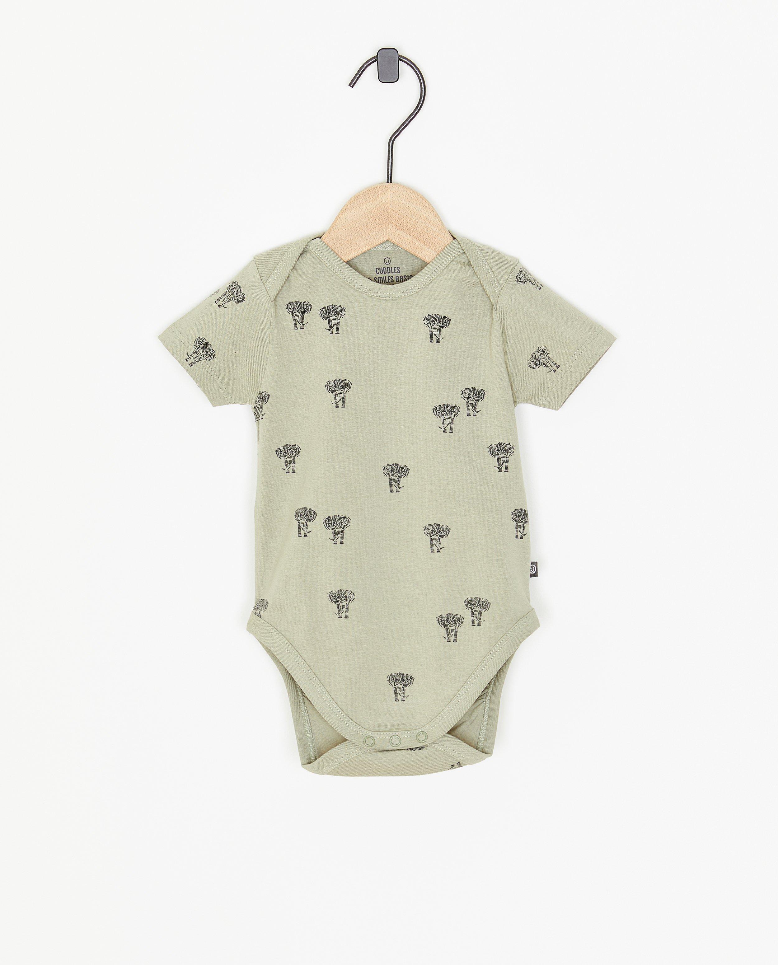 Romper met olifantprint - null - Cuddles and Smiles