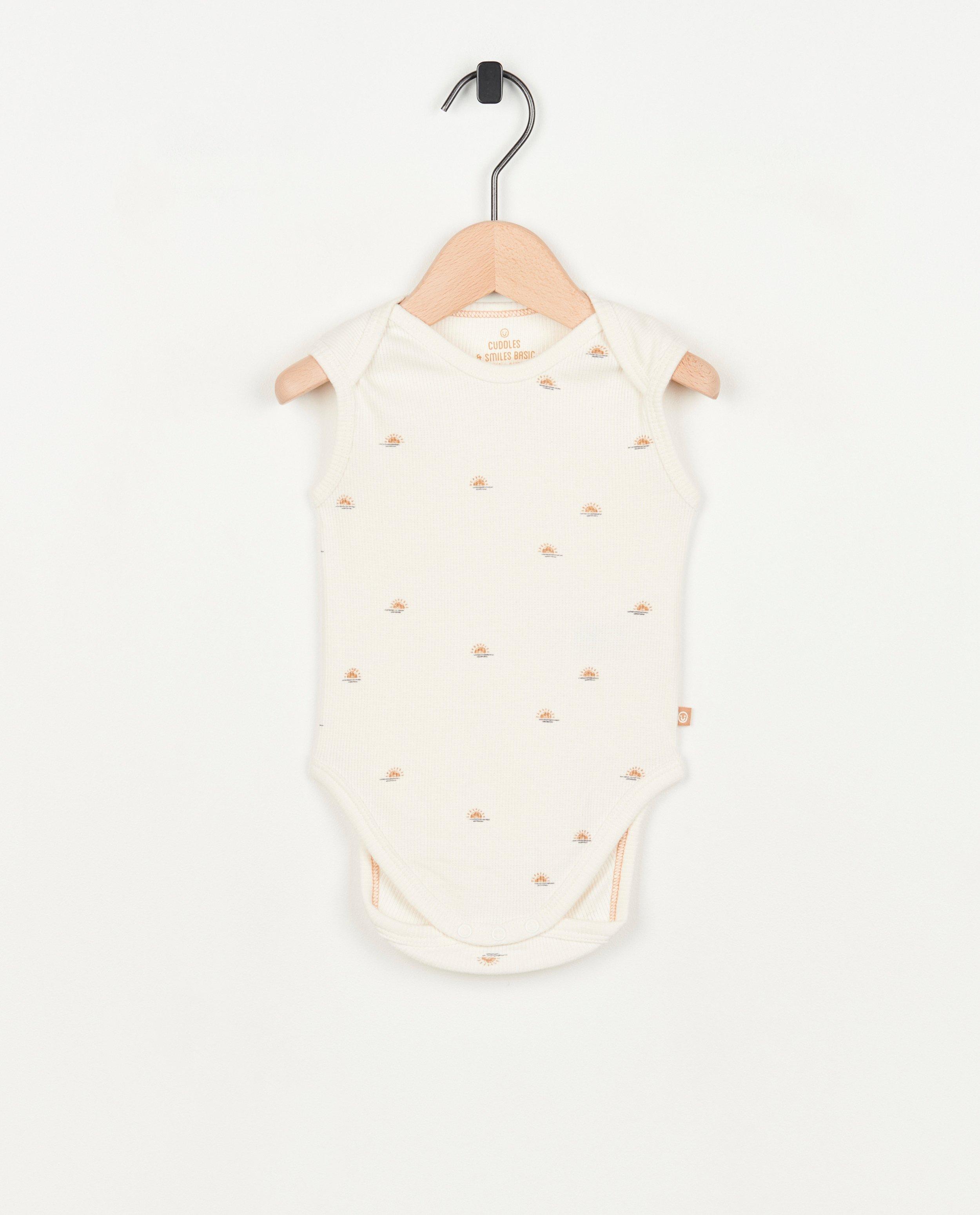 Mouwloze romper met rib - null - Cuddles and Smiles
