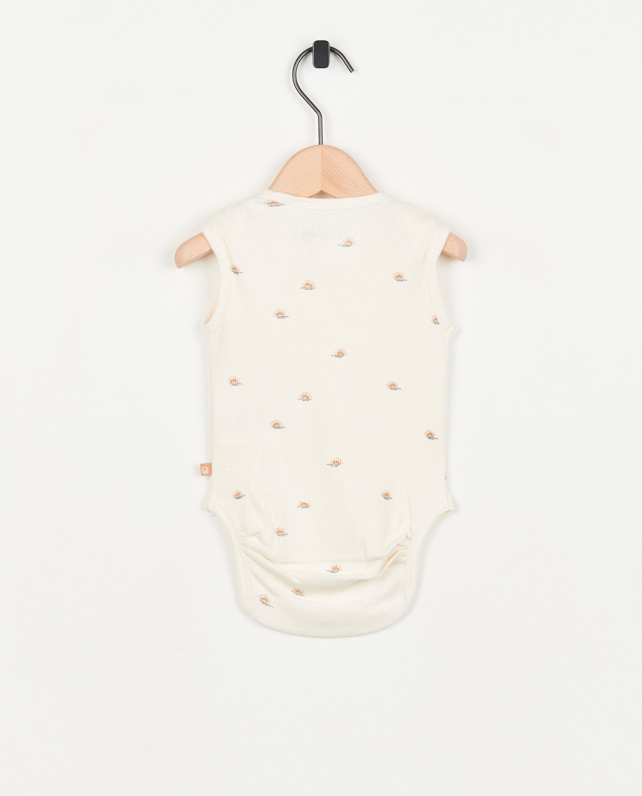 Onesies - Mouwloze romper met rib