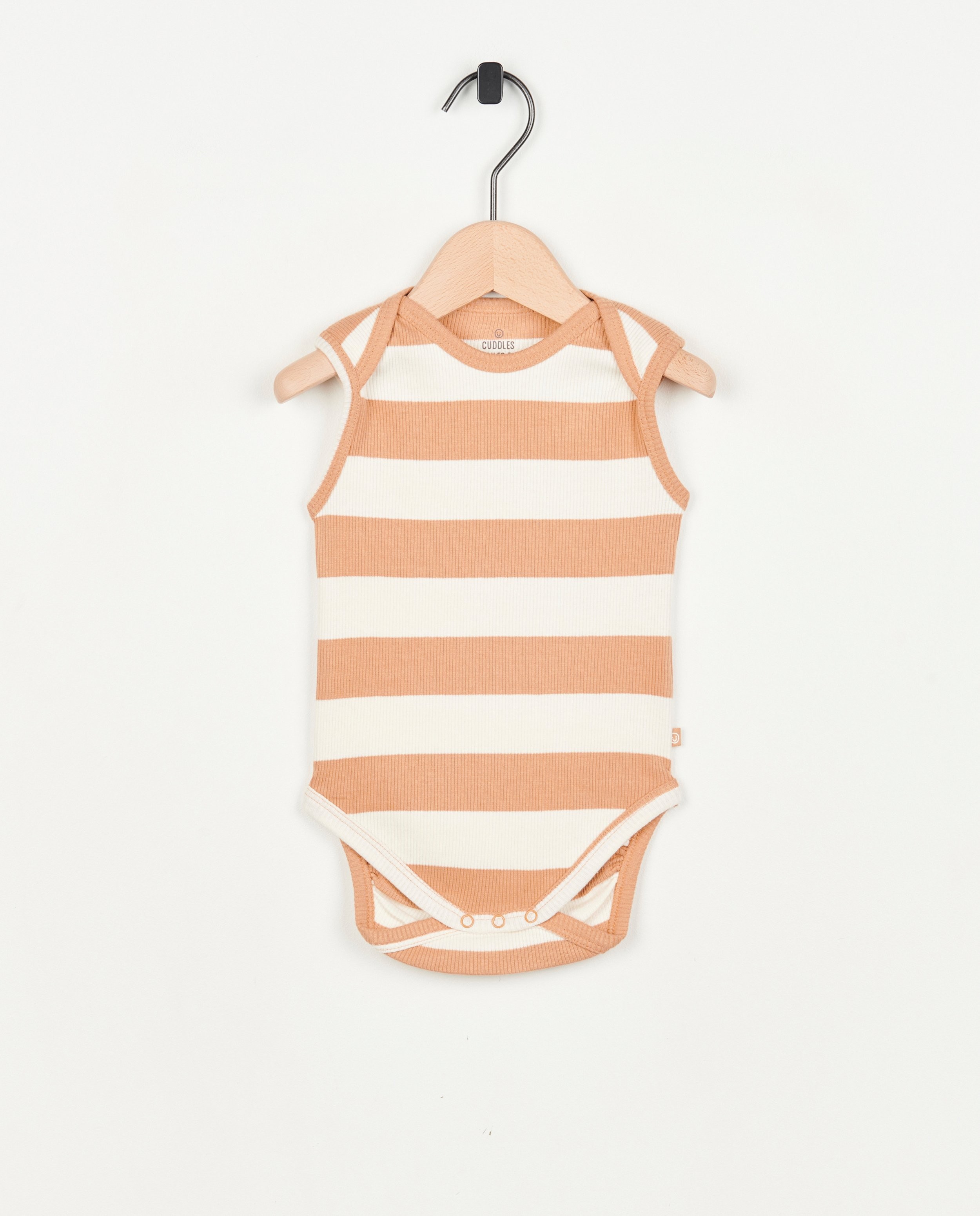 Mouwloze romper met rib - null - Cuddles and Smiles