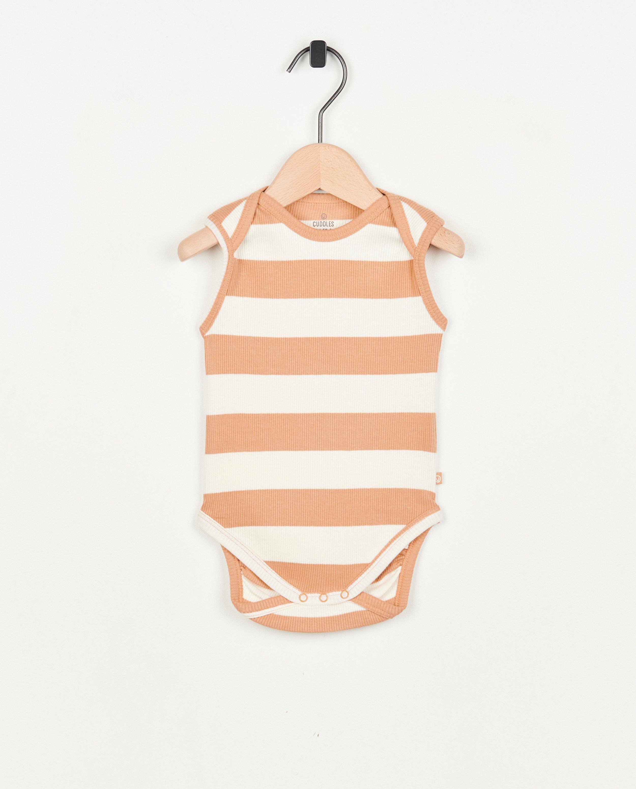 Mouwloze romper met rib - null - Cuddles and Smiles