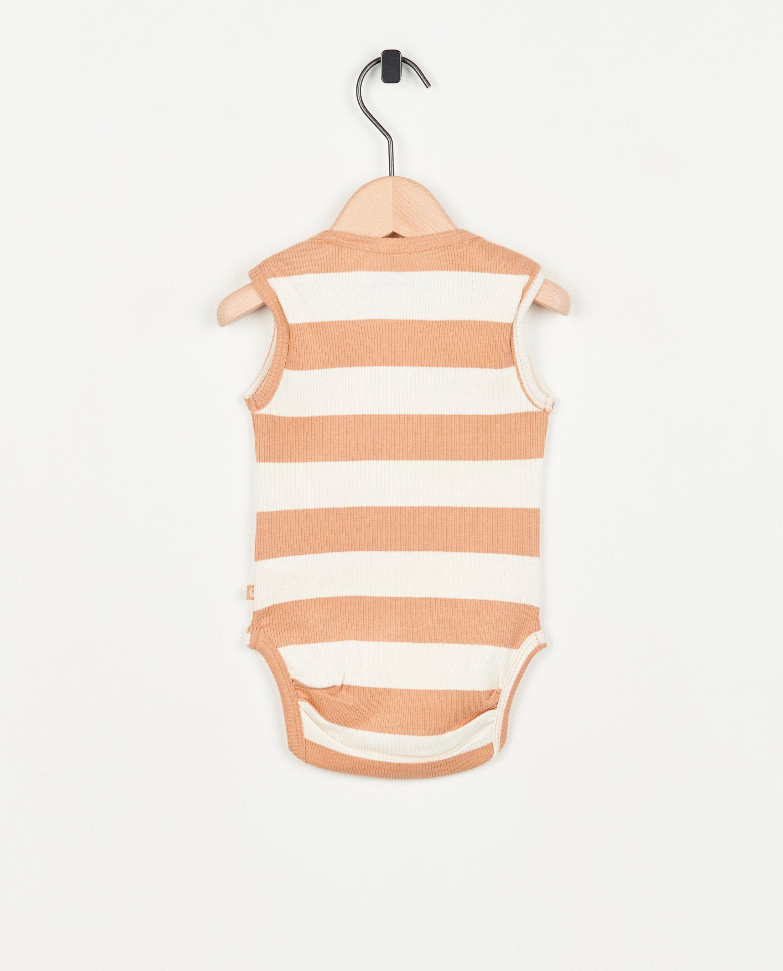 Onesies - Mouwloze romper met rib