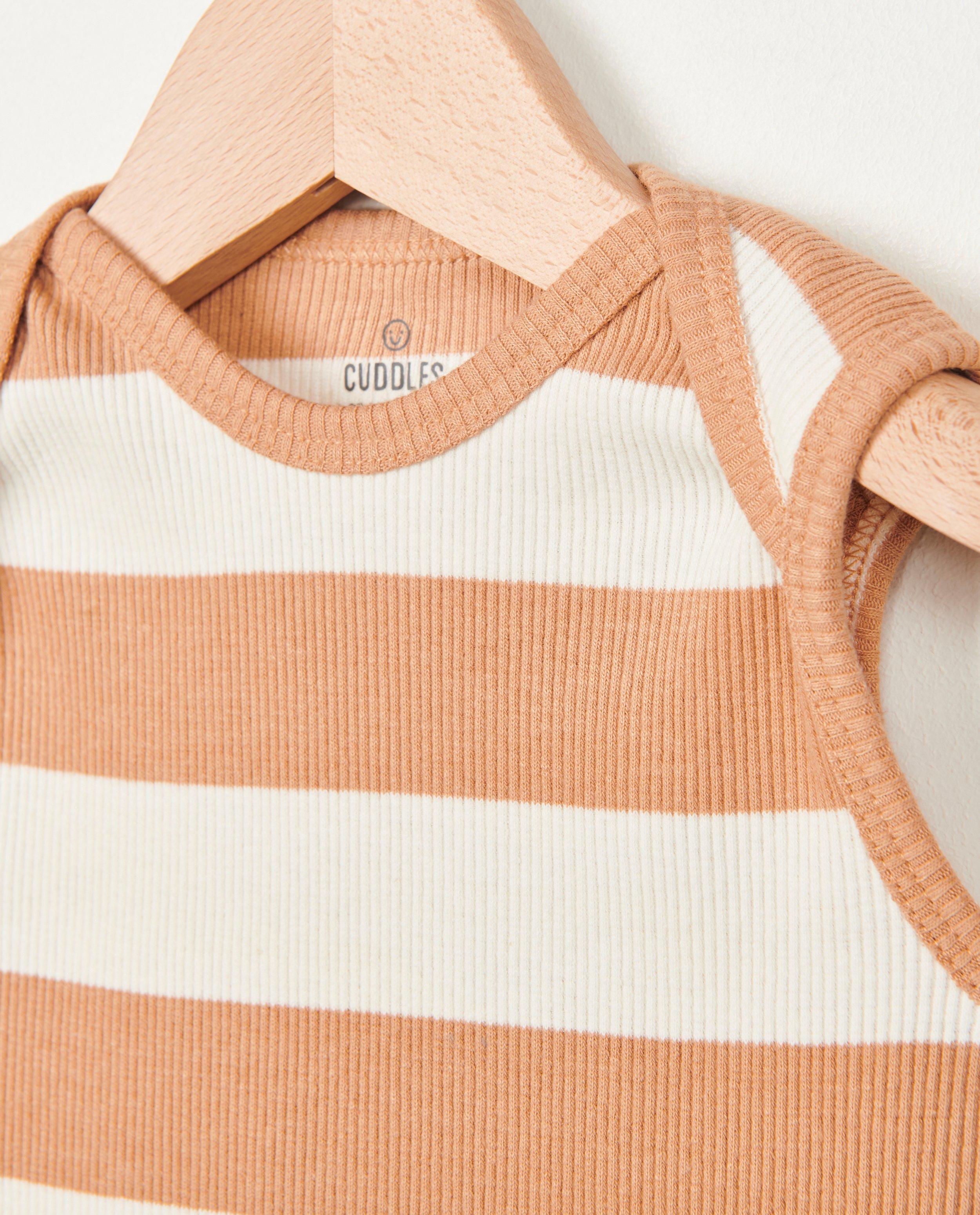Onesies - Mouwloze romper met rib