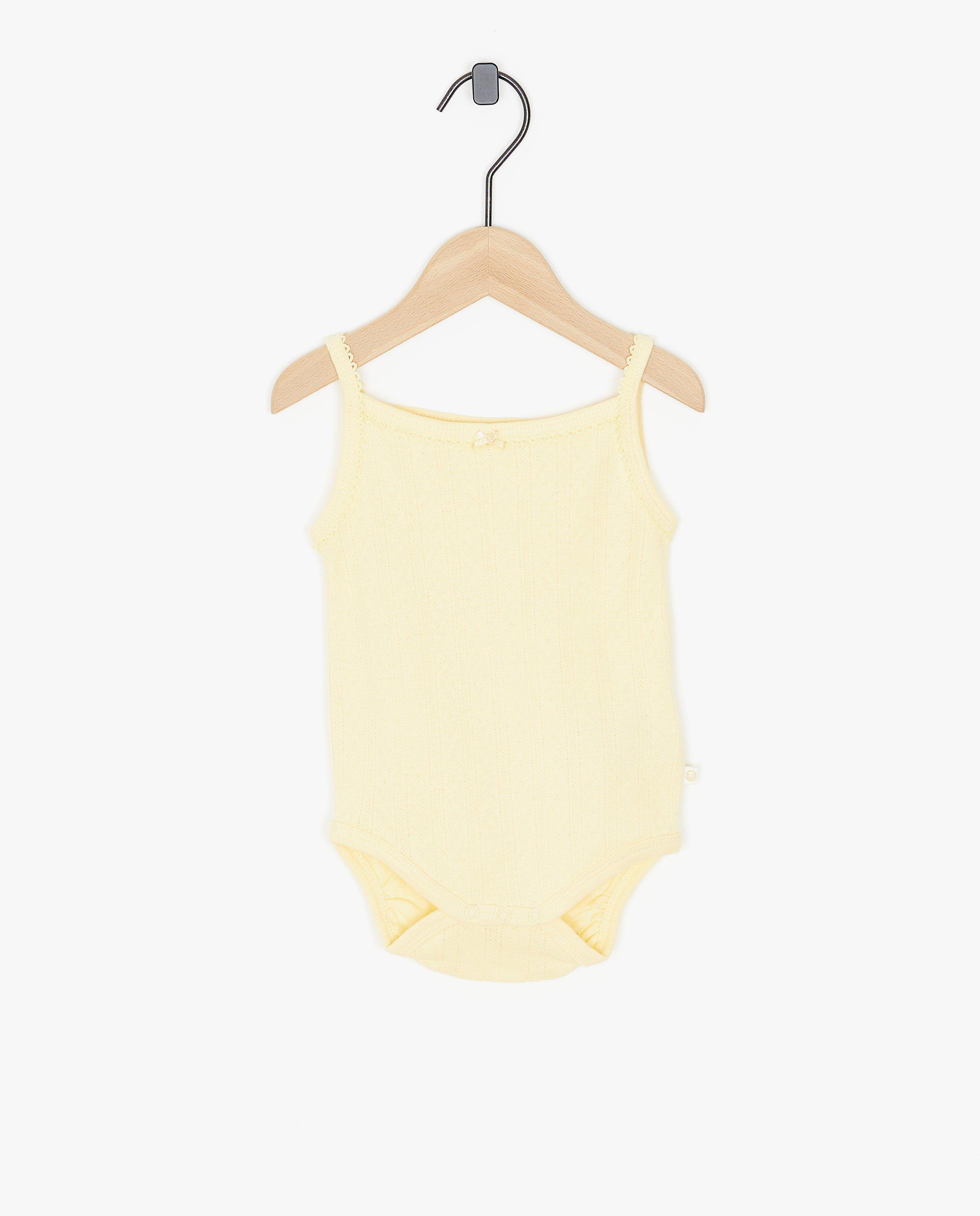 Gele romper met ajour - null - Cuddles and Smiles