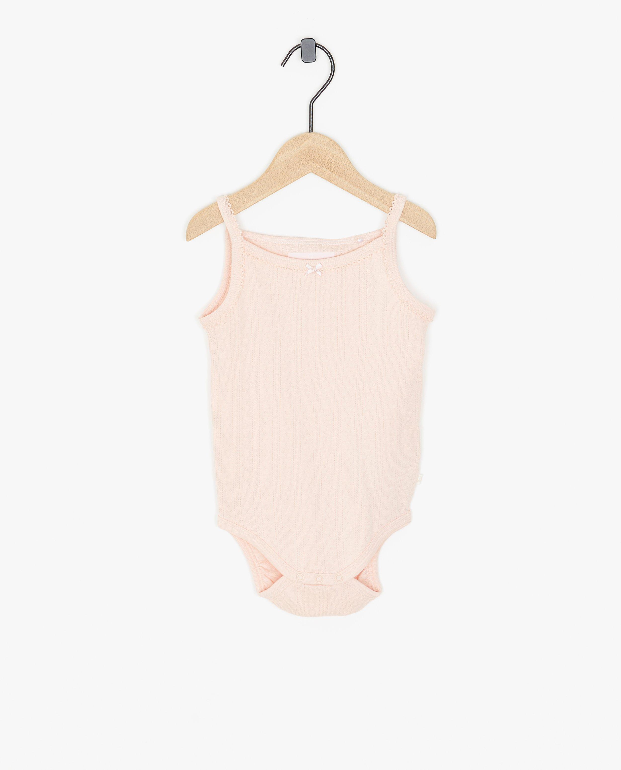 Roze romper met ajour - null - Cuddles and Smiles