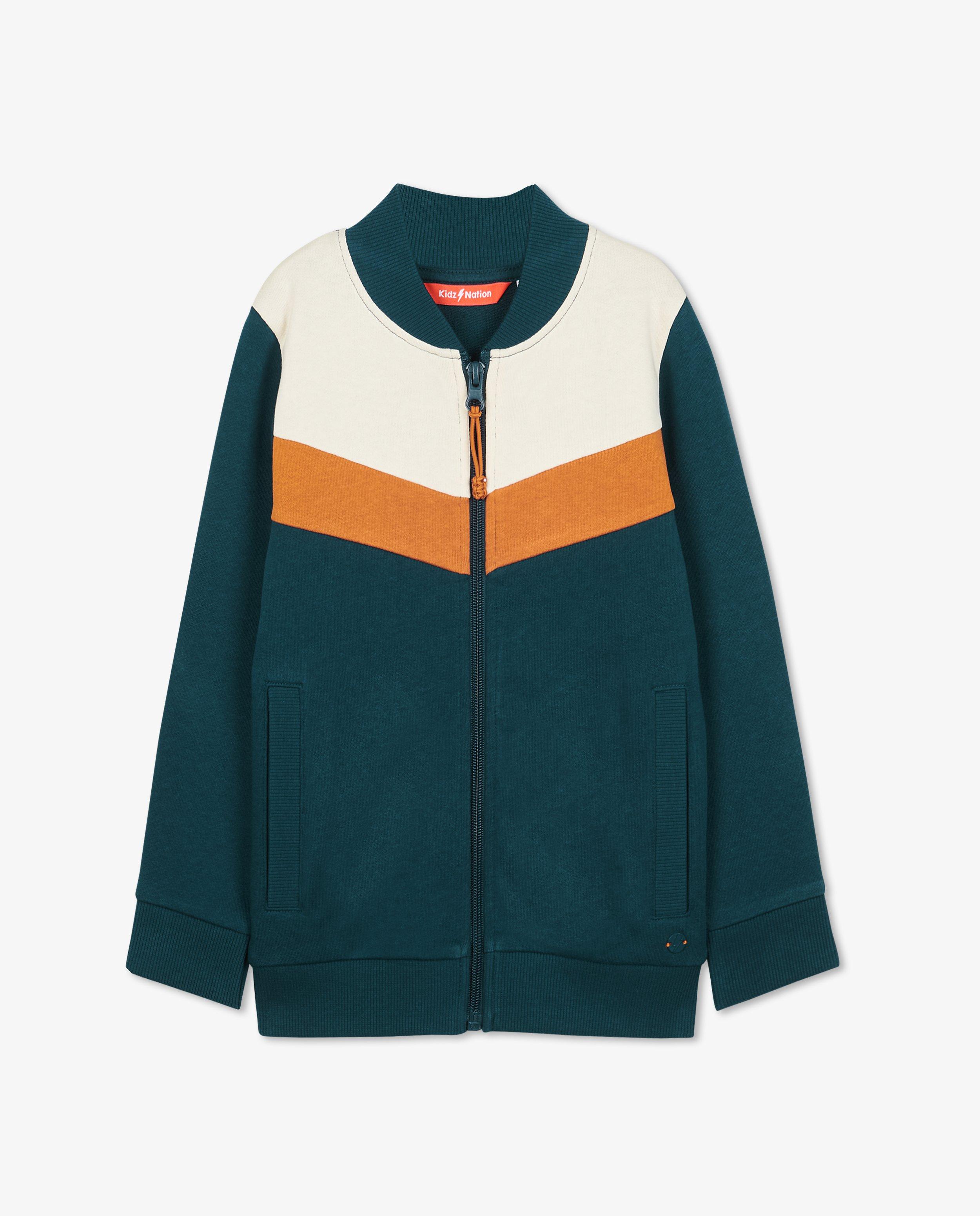 Cardigan - Sweatvest met color block