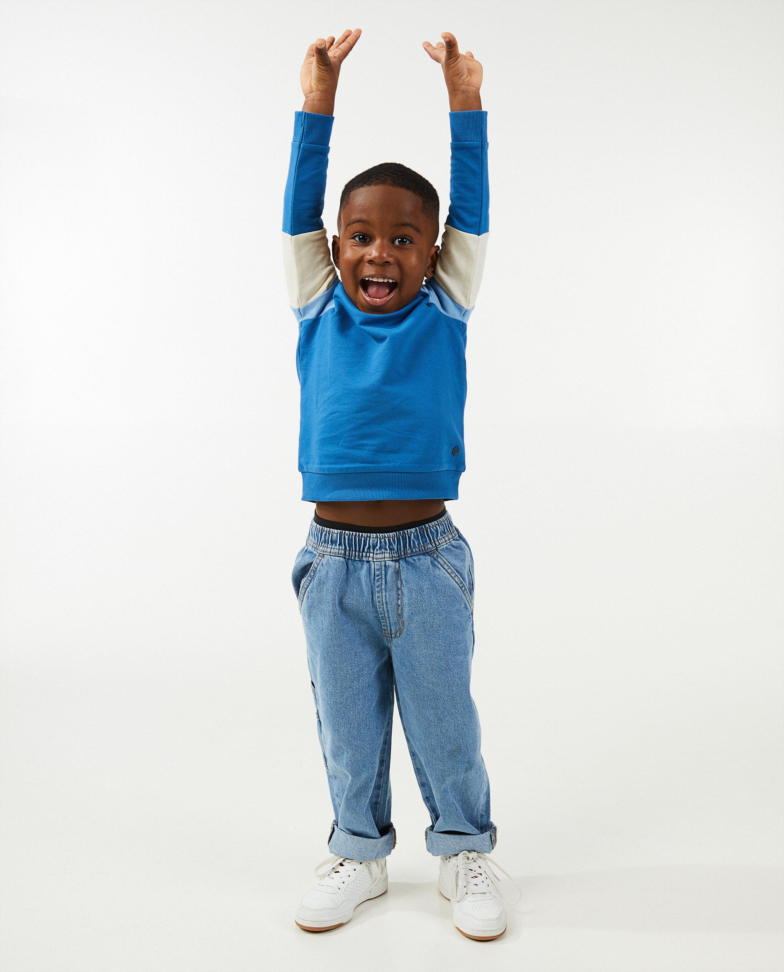 Sweater met color block - null - Kidz Nation