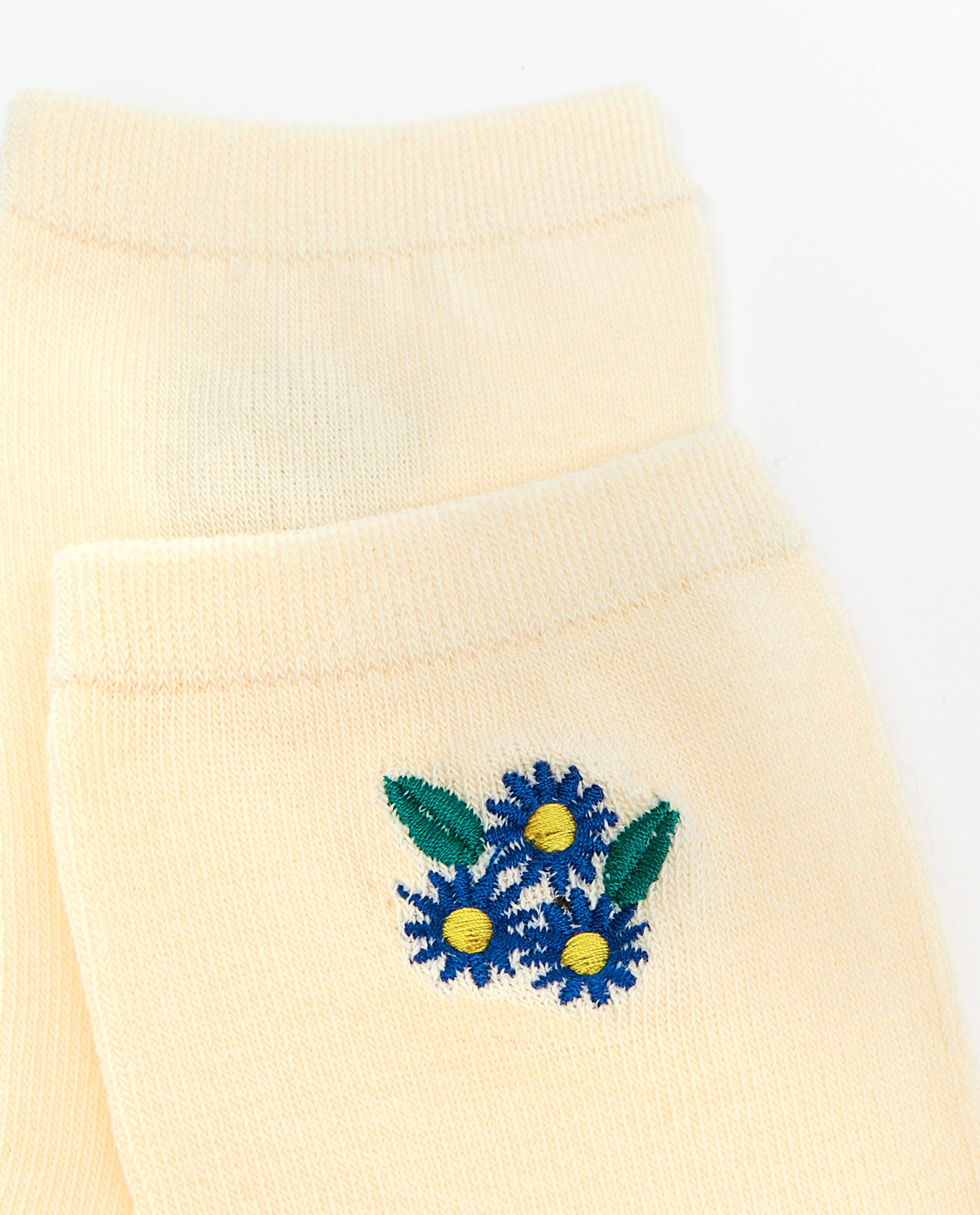 Chaussettes - Chaussettes avec une petite fleur