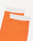 Chaussettes - Chaussettes orange à paillettes