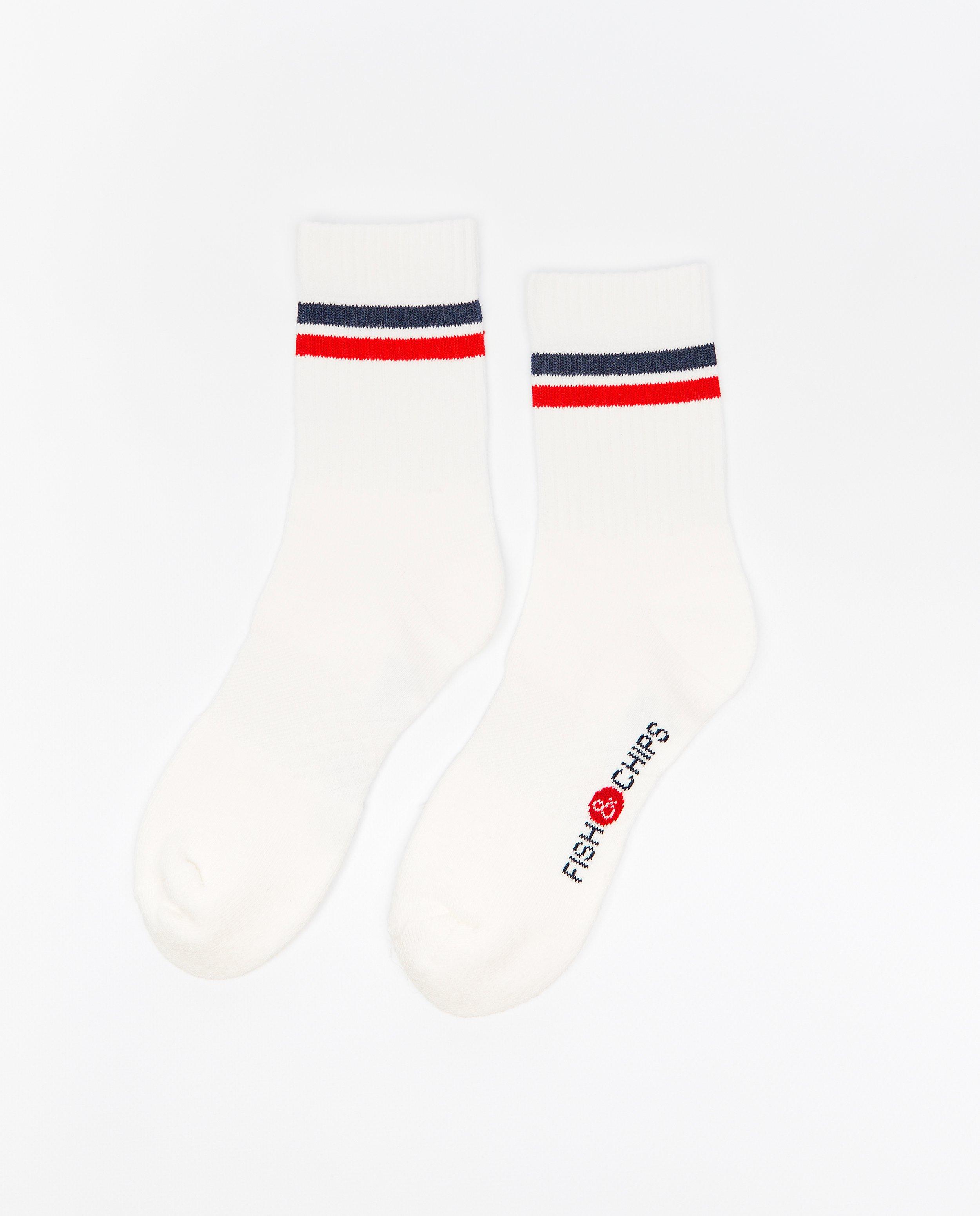 Witte kousen met strepen - null - Fish & Chips