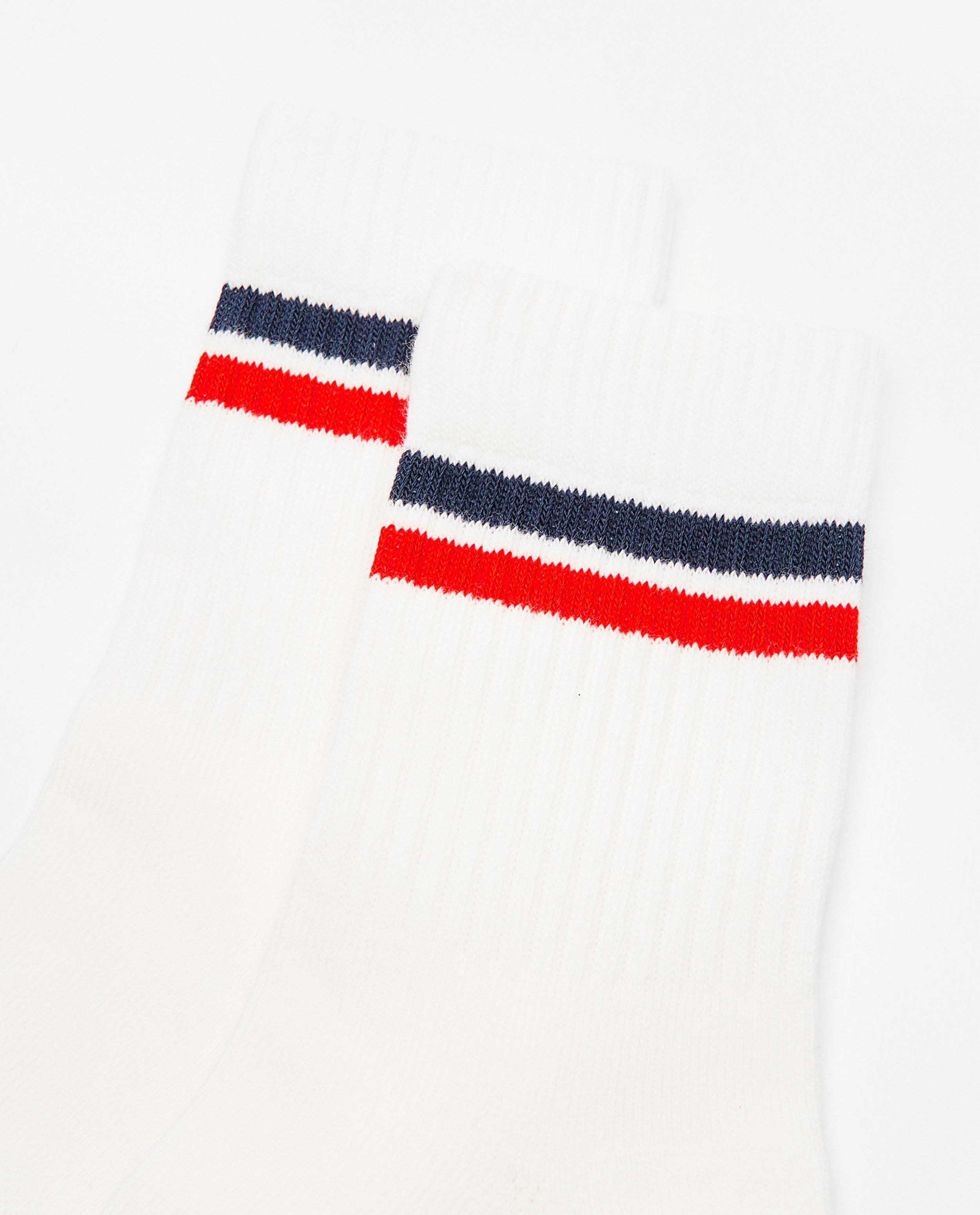 Chaussettes - Chaussettes blanches rayées