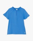 Chemises - Top bleu à structure