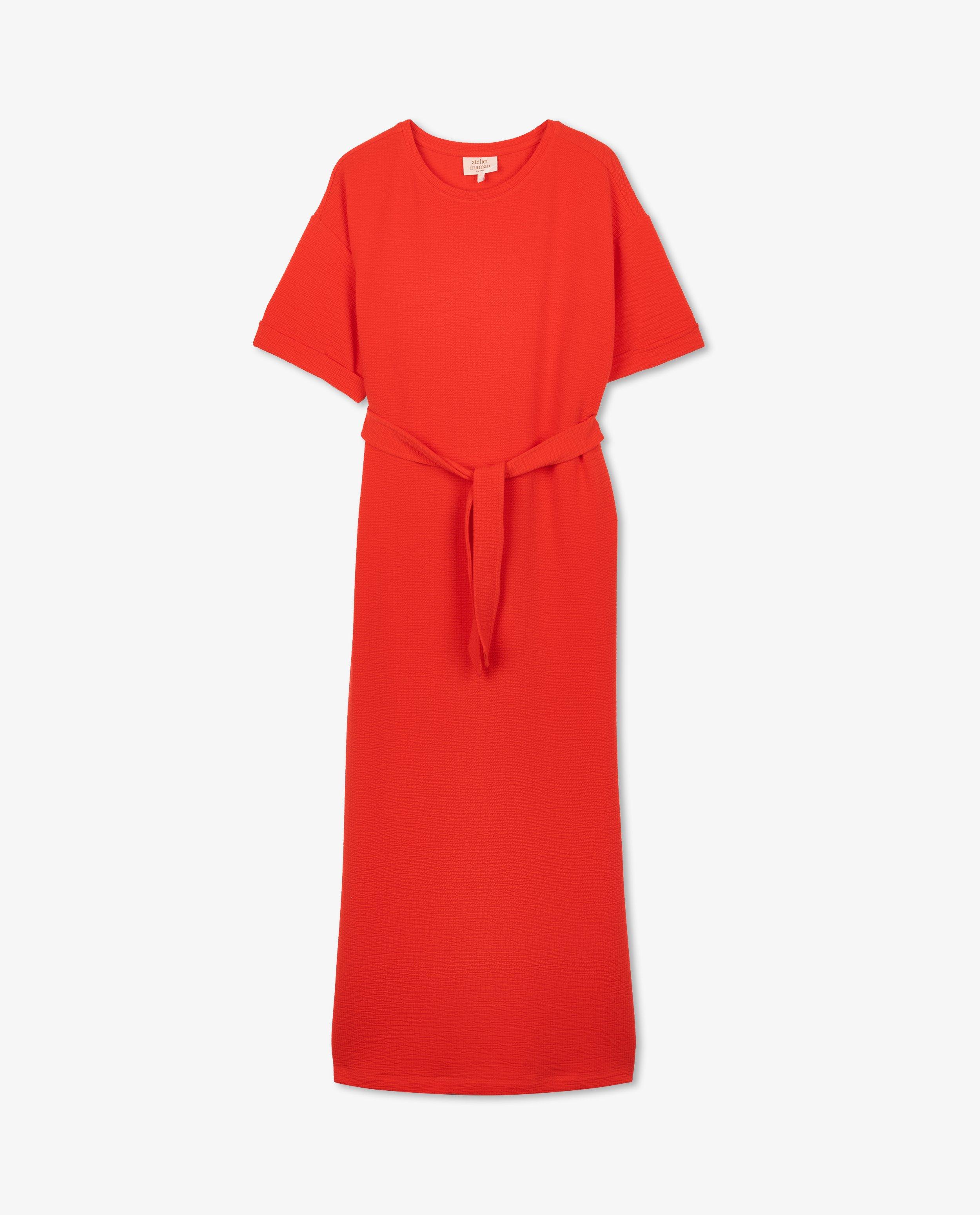 Robes - Robe rouge, grossesse