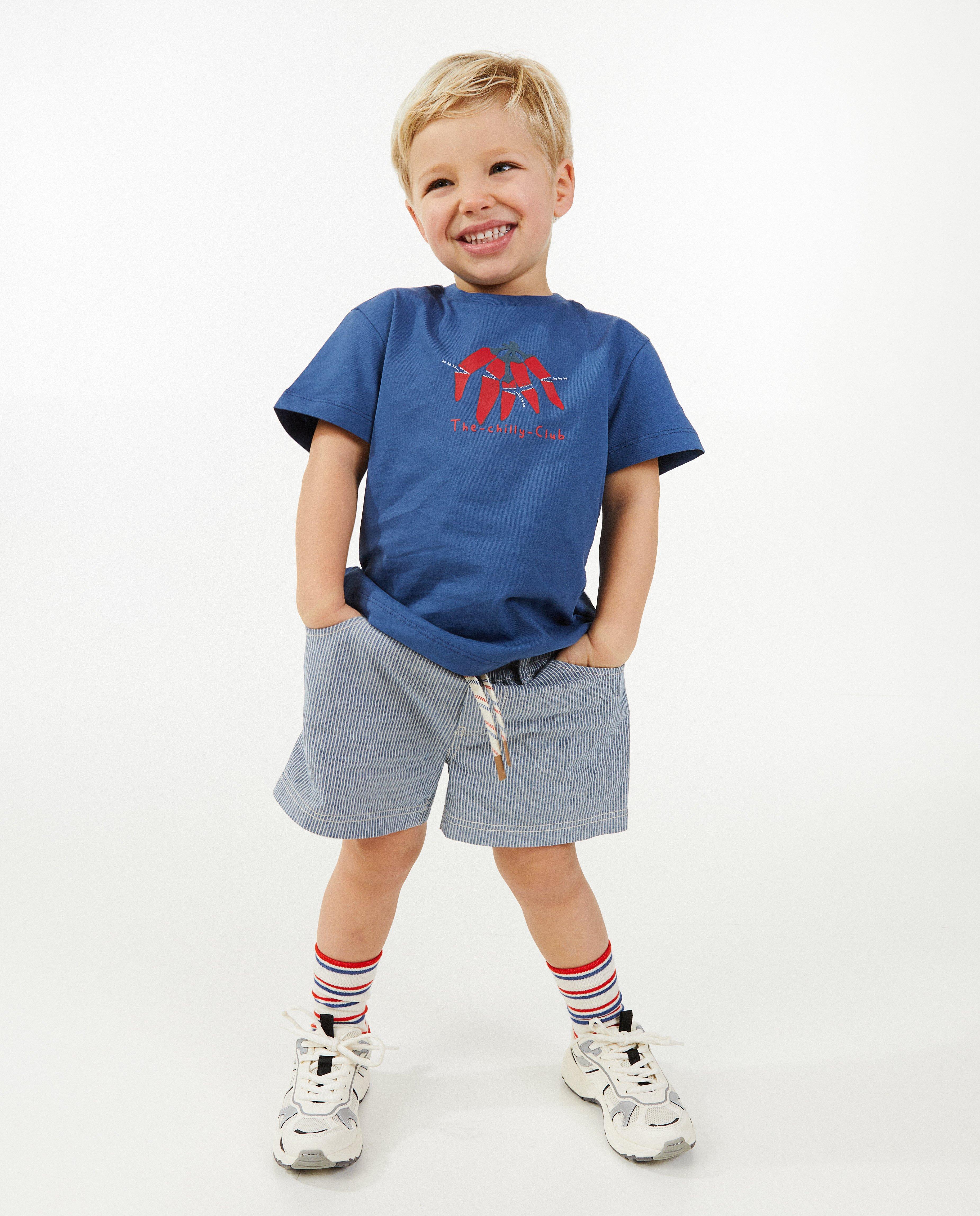 Blauw T-shirt met print - null - Kidz Nation