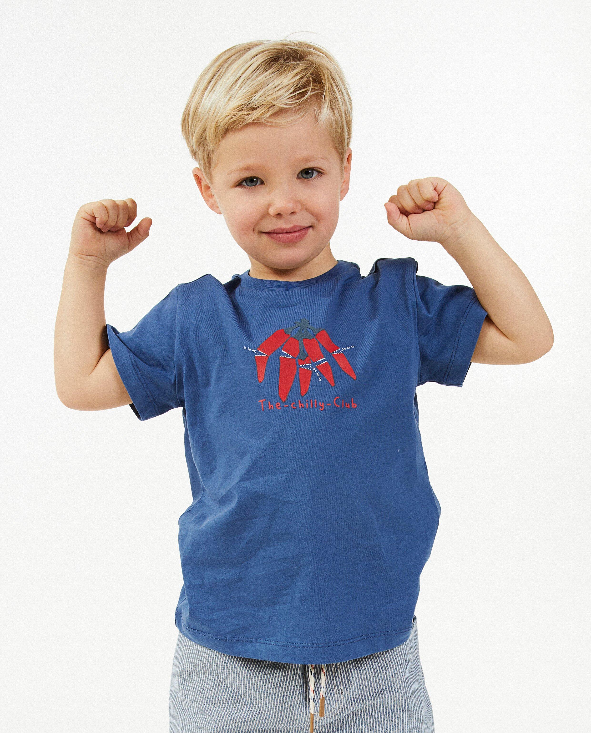 T-shirts - Blauw T-shirt met print