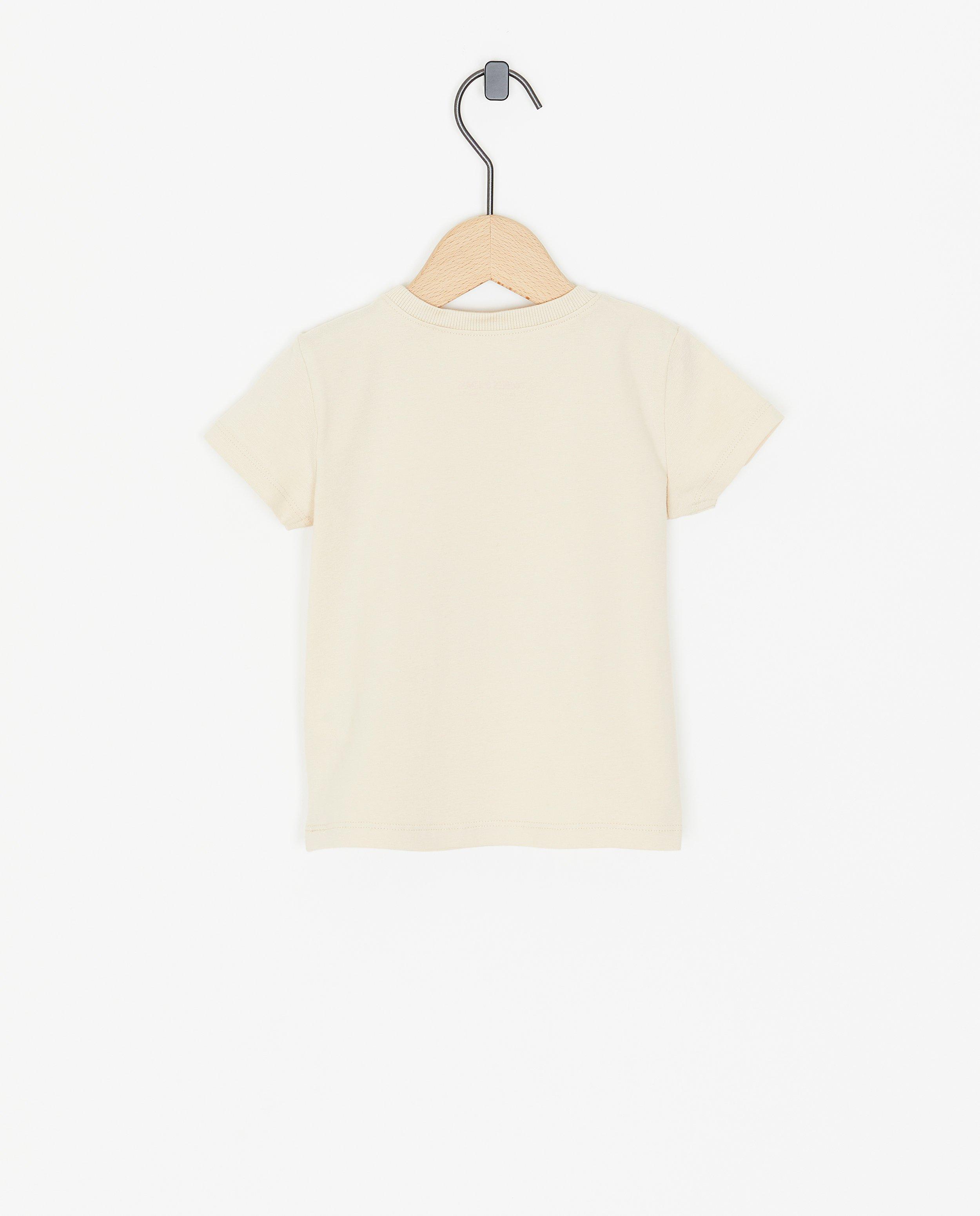 T-shirts - Beige T-shirt met print