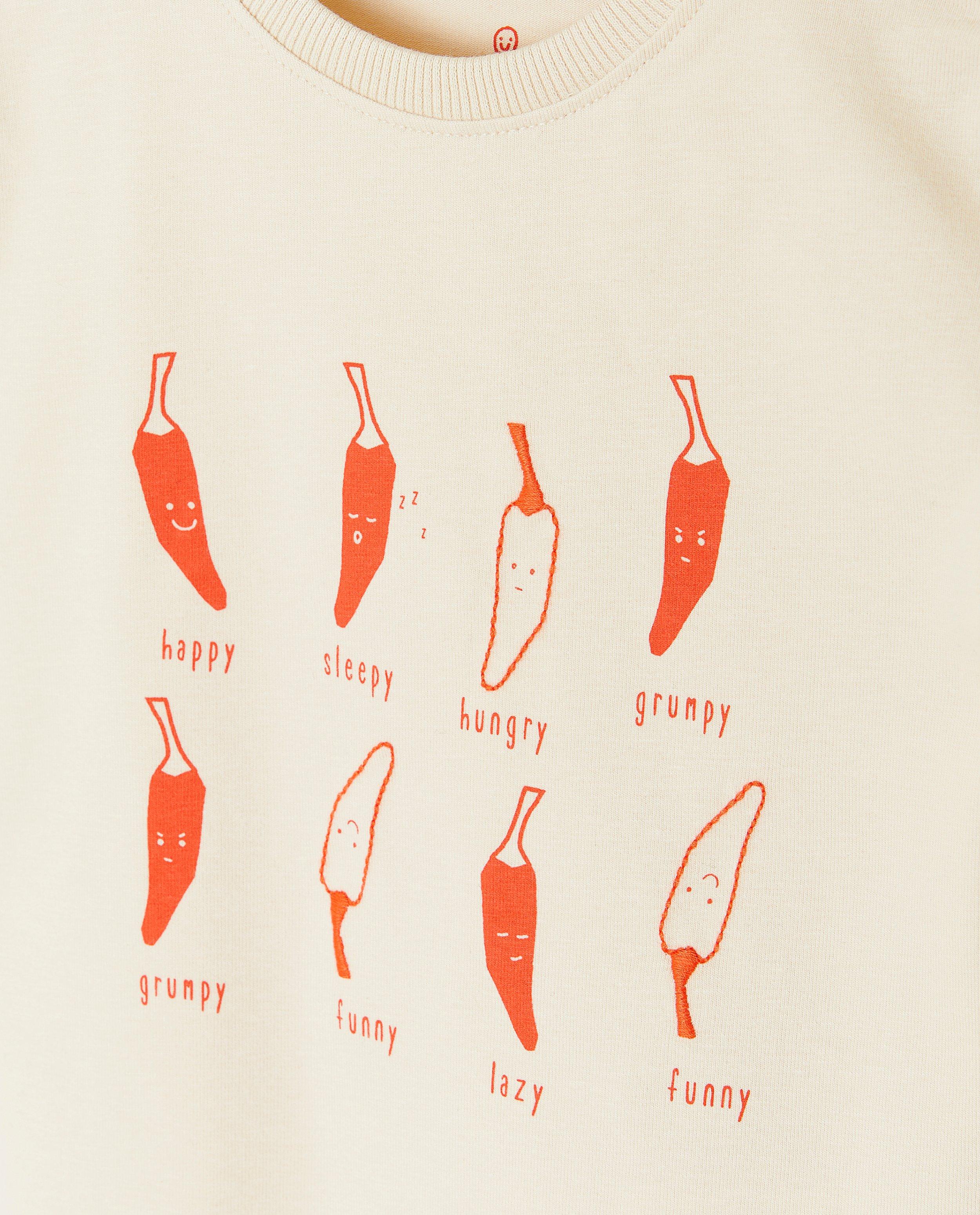 T-shirts - Beige T-shirt met print