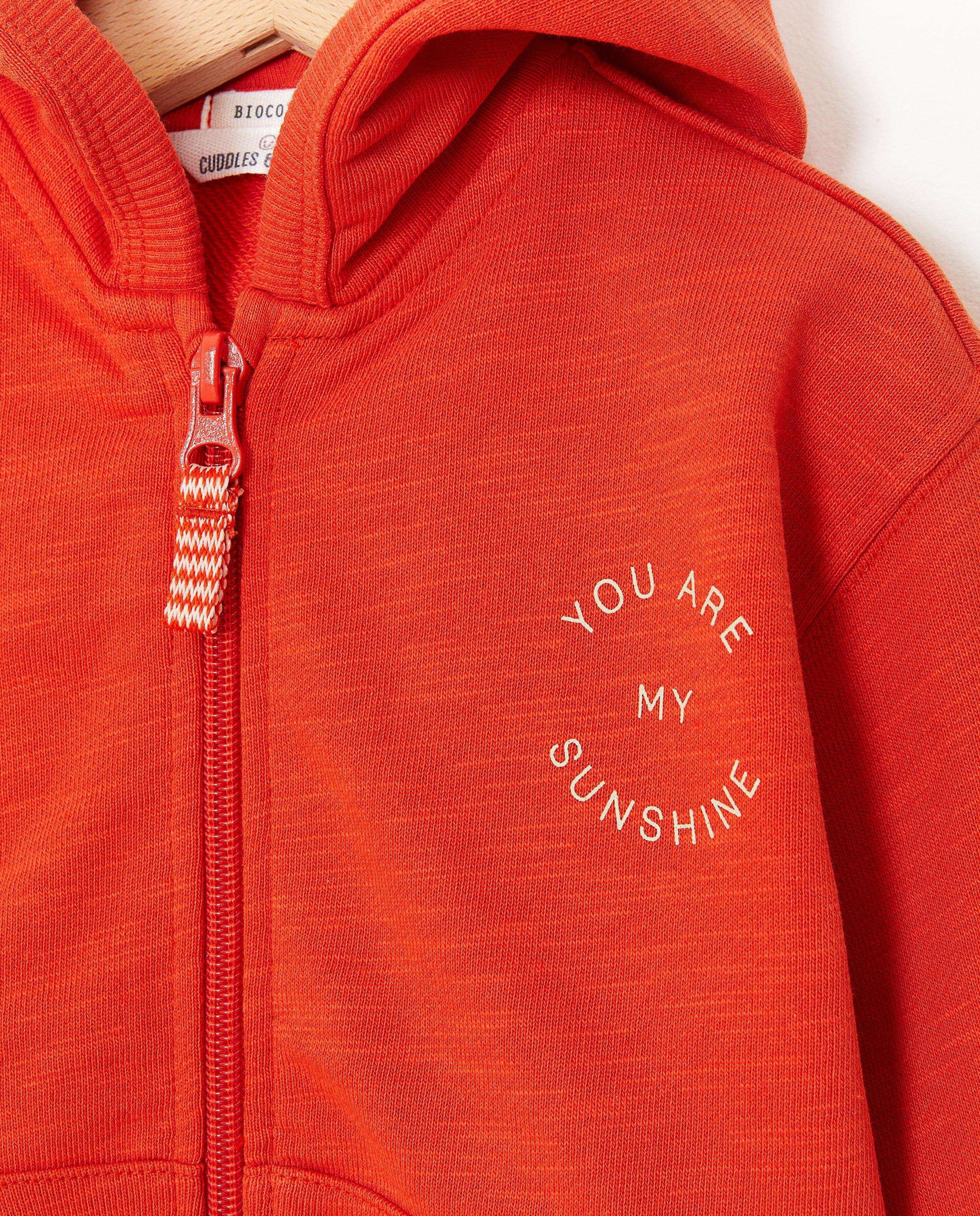 Cardigans - Gilet de survêtement rouge avec inscription