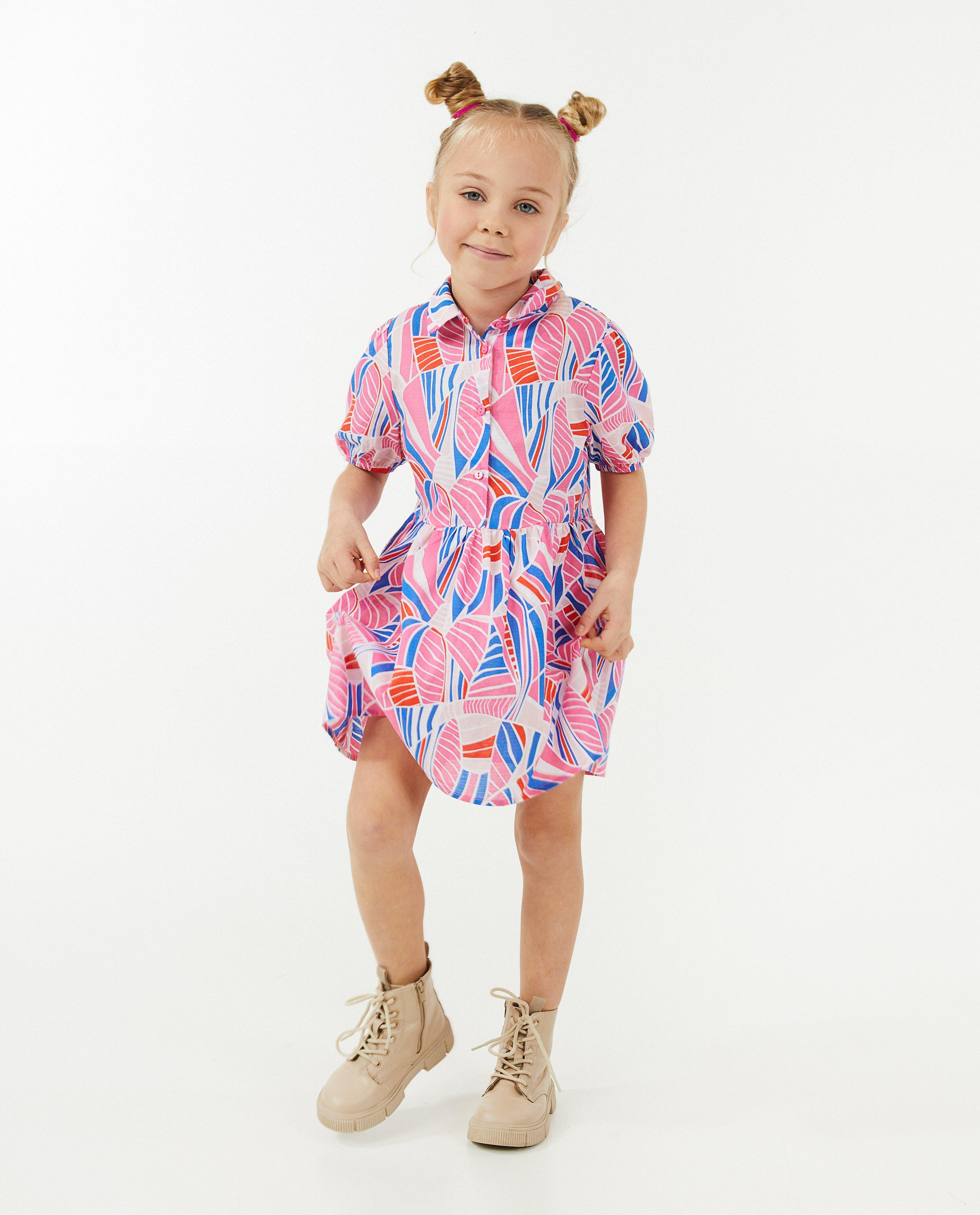 Jurk met geometrische print - null - Hampton Bays