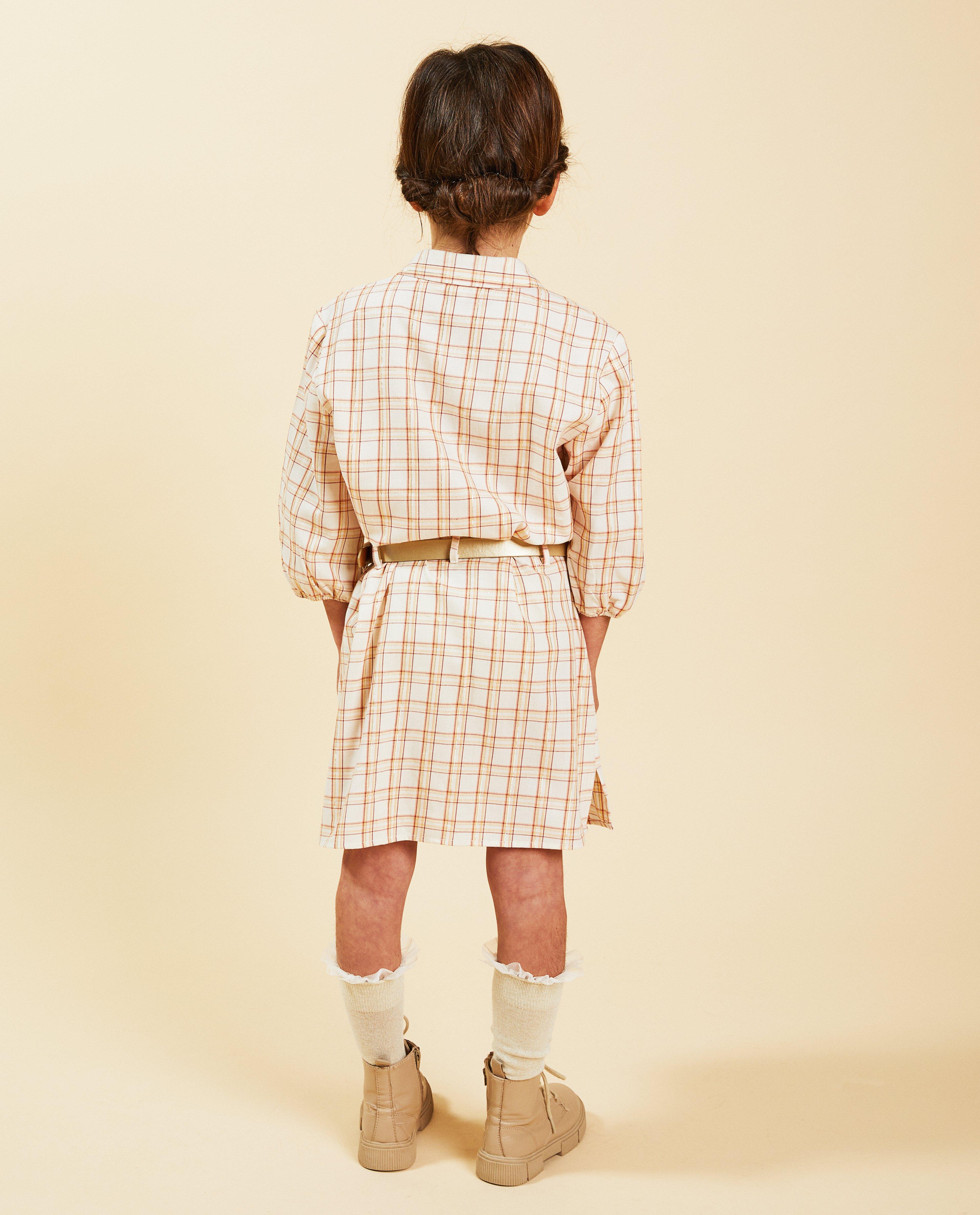 Robes - Robe à carreaux, Communion