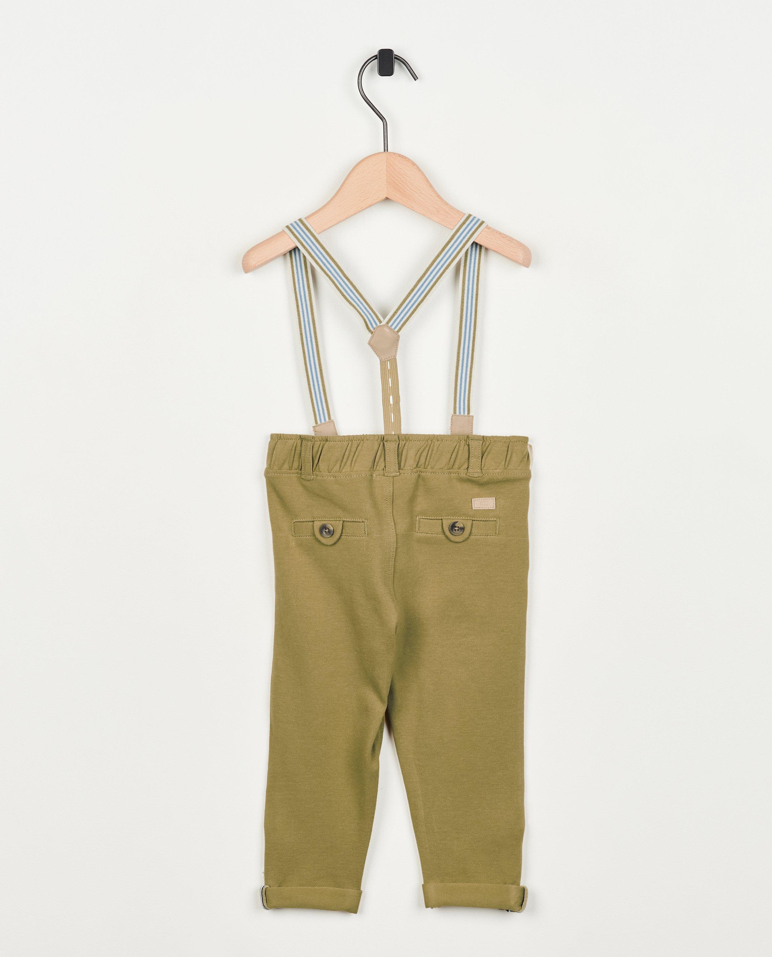 Broek met bretellen - Product Detail - khaki - afbeelding nummer 2