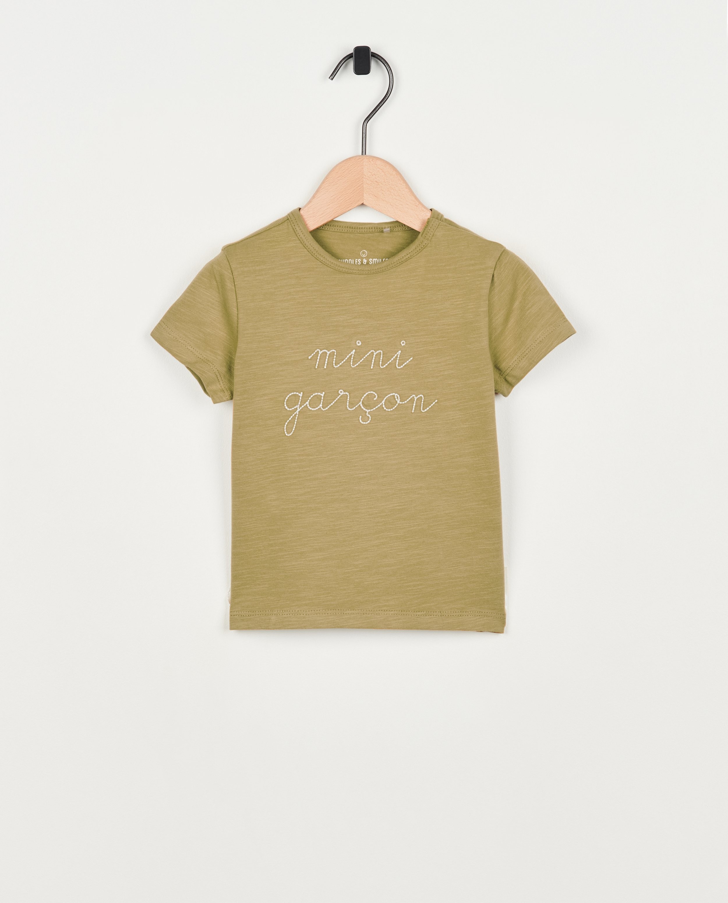 T-shirt met gestikt opschrift (FR) - null - Cuddles and Smiles