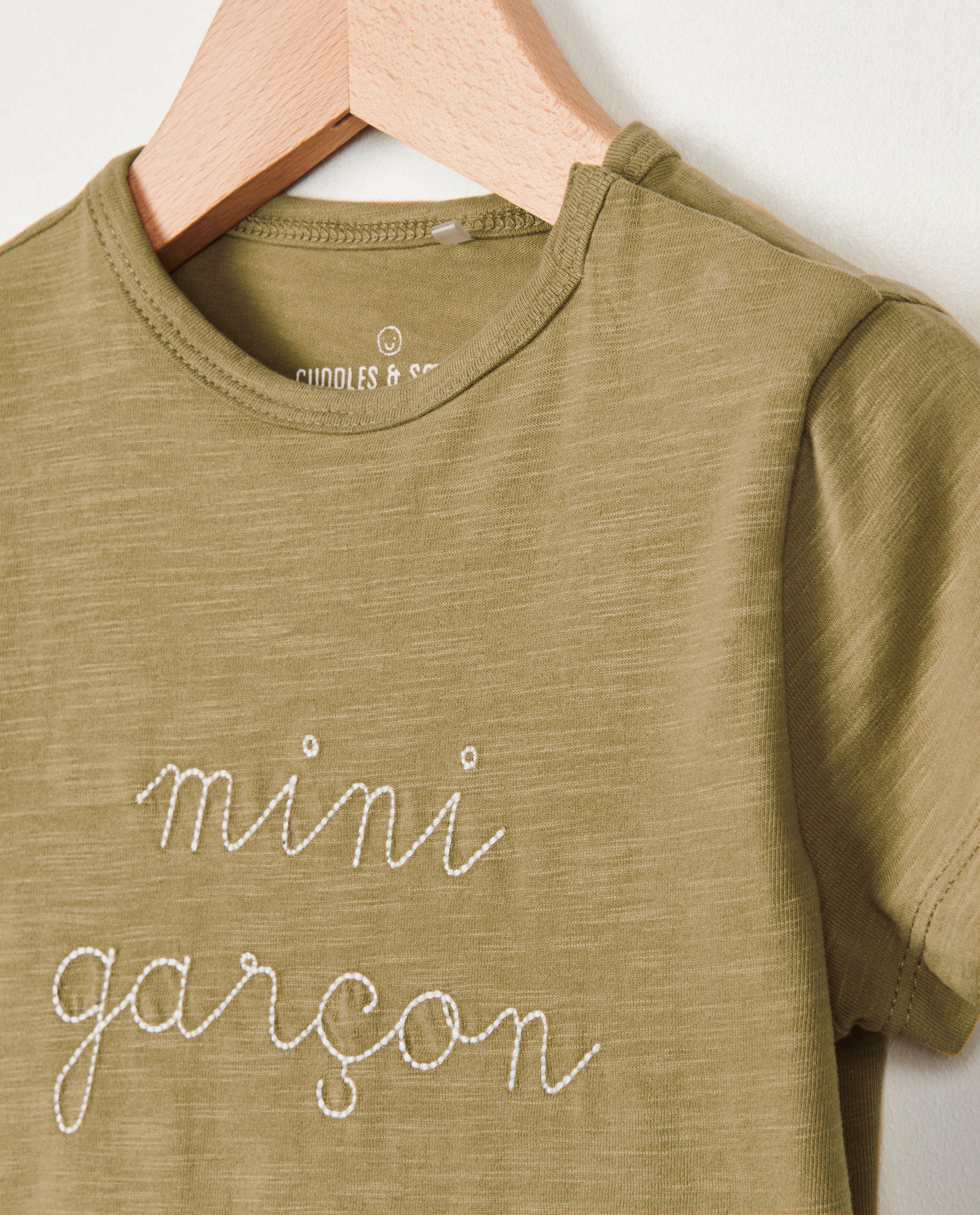 T-shirts - T-shirt met gestikt opschrift (FR)