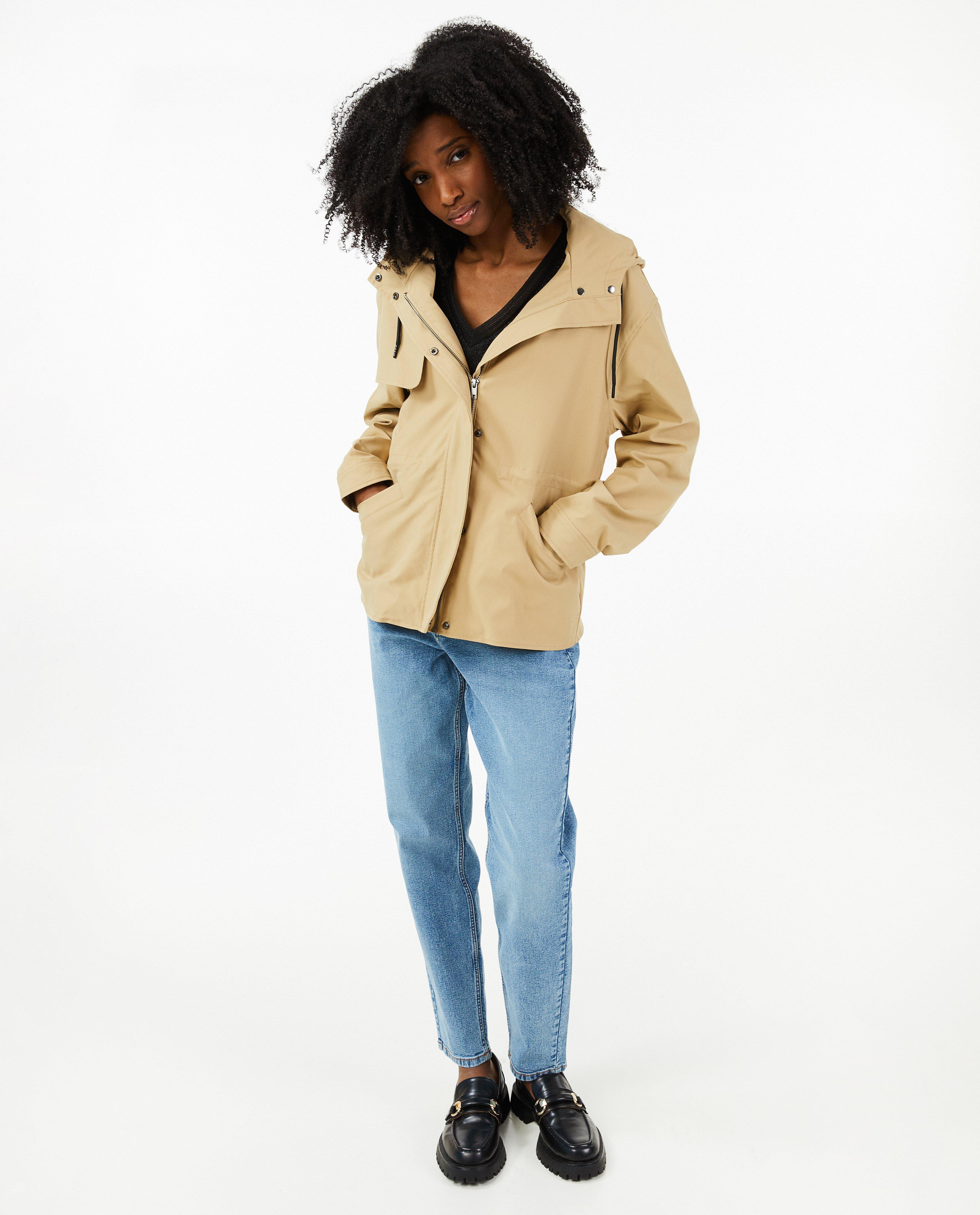 Korte trenchcoat met kap - null - Sora