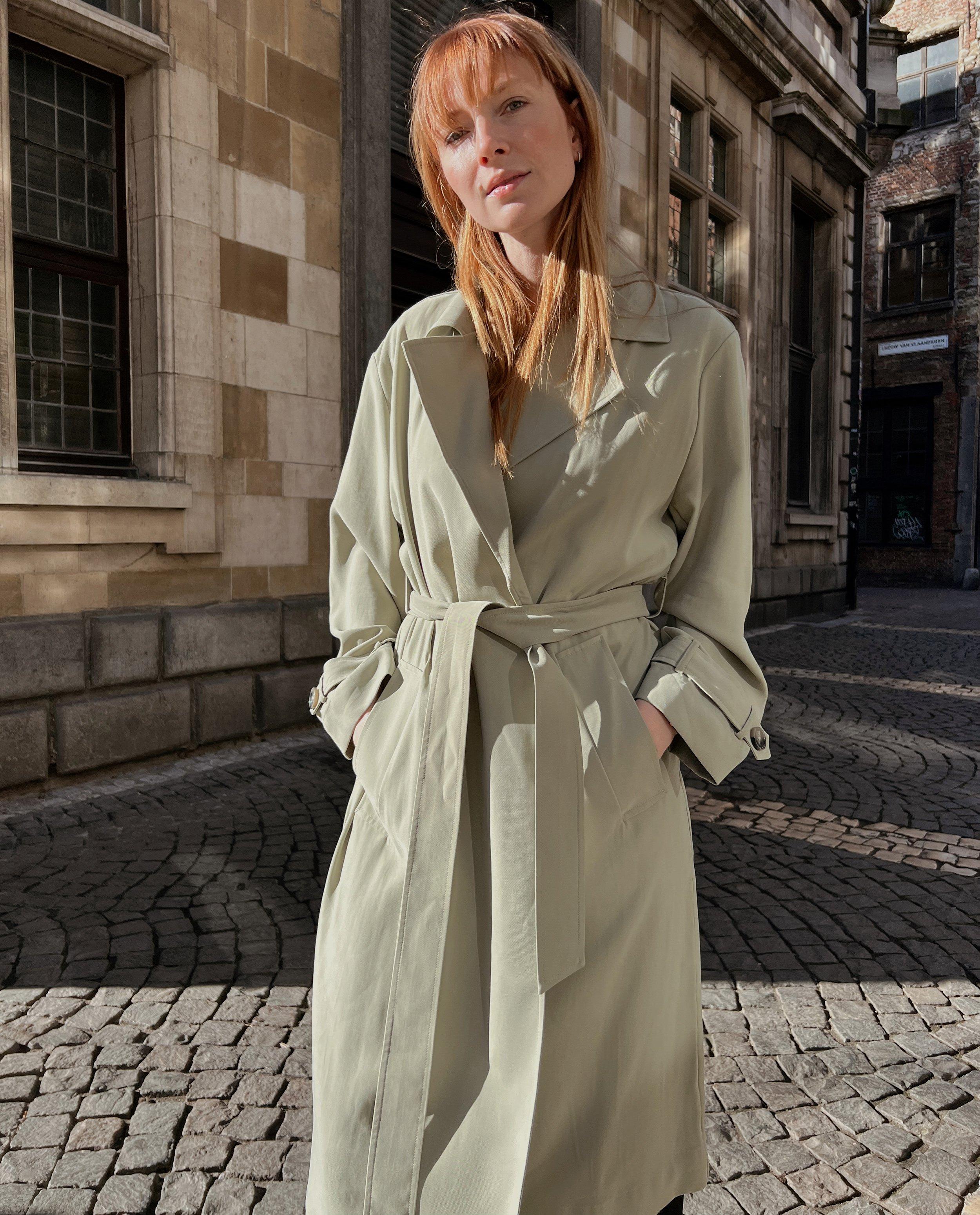 Groene trenchcoat - Product Detail - grijs - afbeelding nummer 2