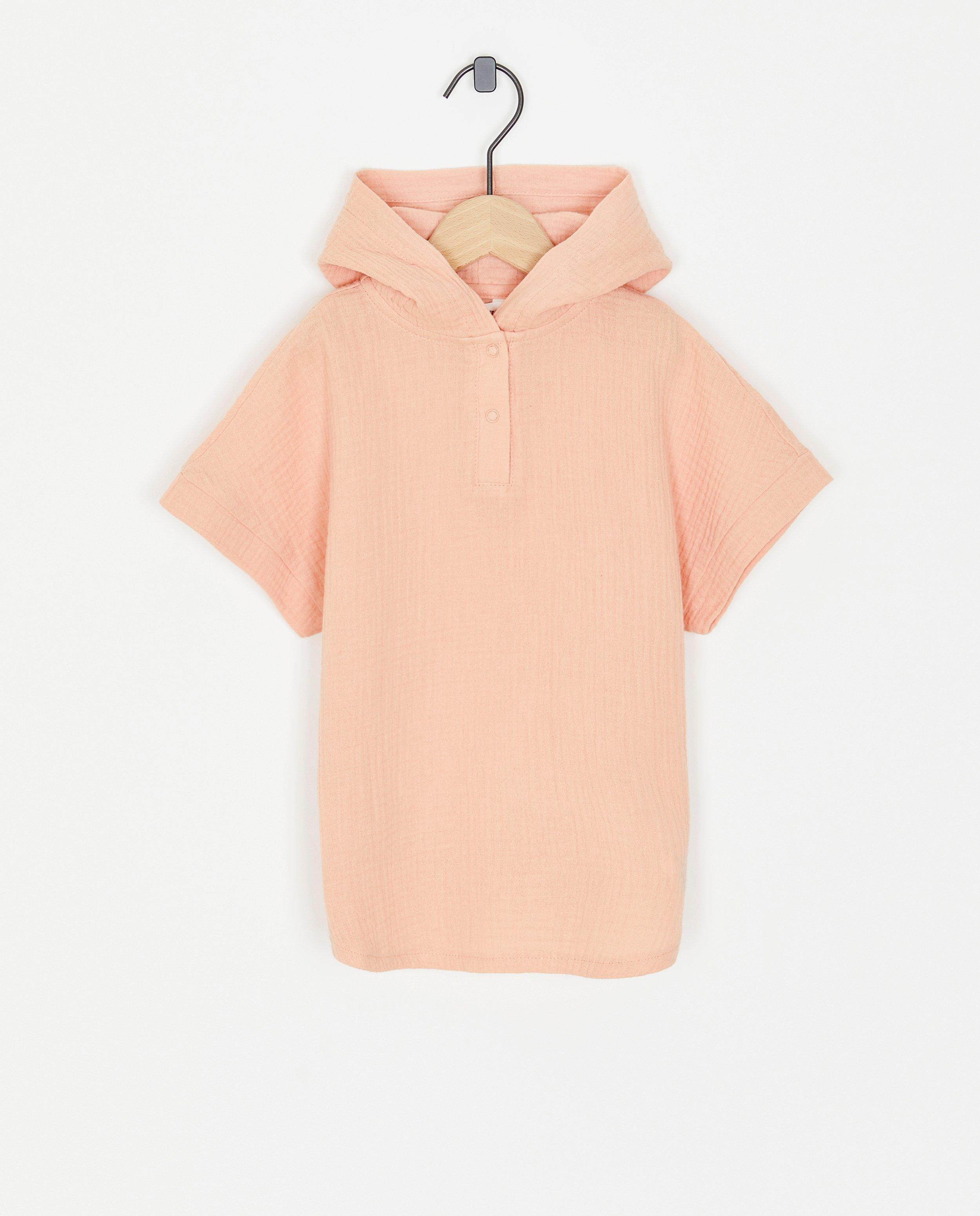 Maillots de bain - Poncho rose en tétra