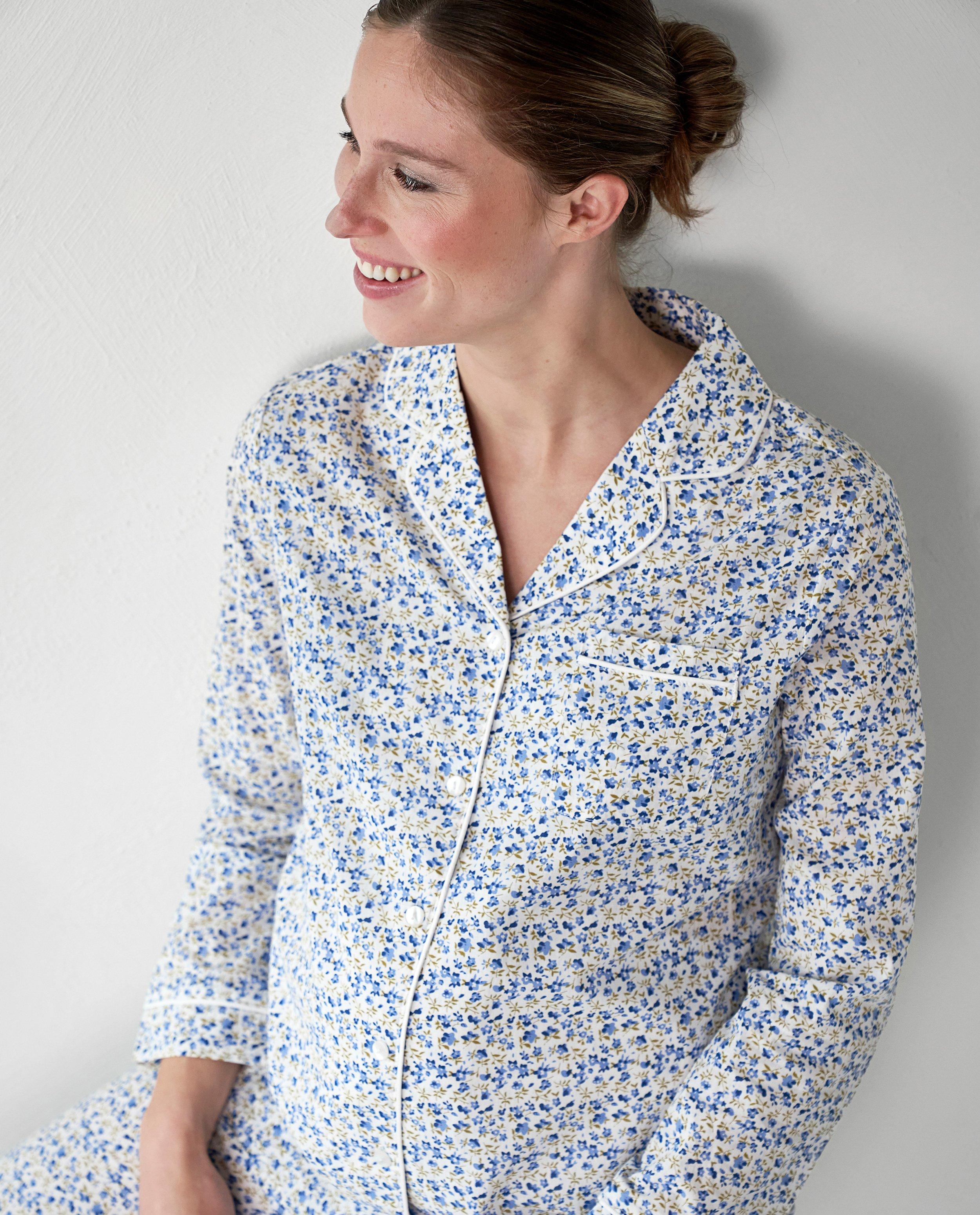 Nachtkleding - Zwangerschapspyjama met bloemenprint