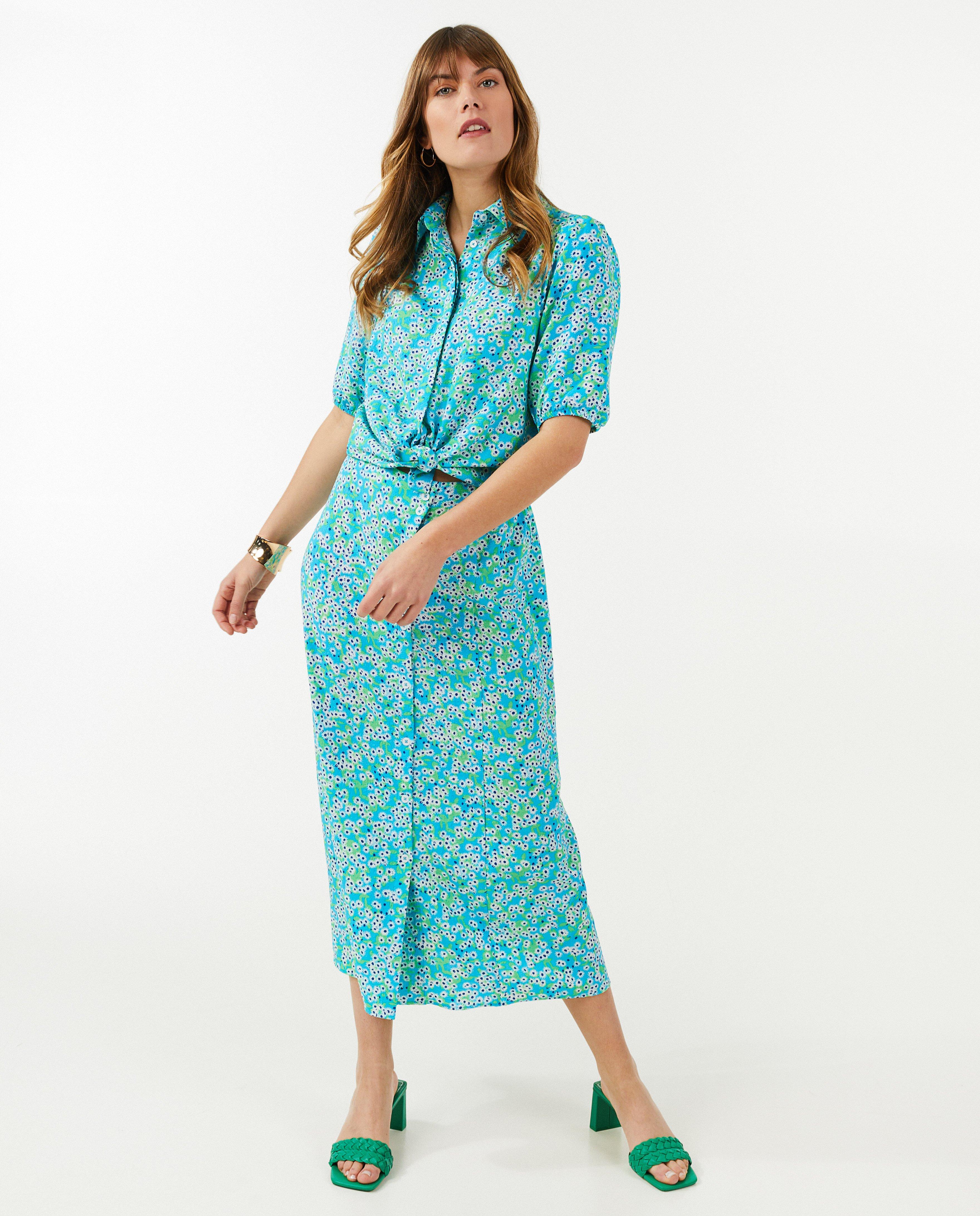 Rok met bloemenprint - null - Sora