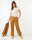 Pantalon brun, straight fit - null - Sora