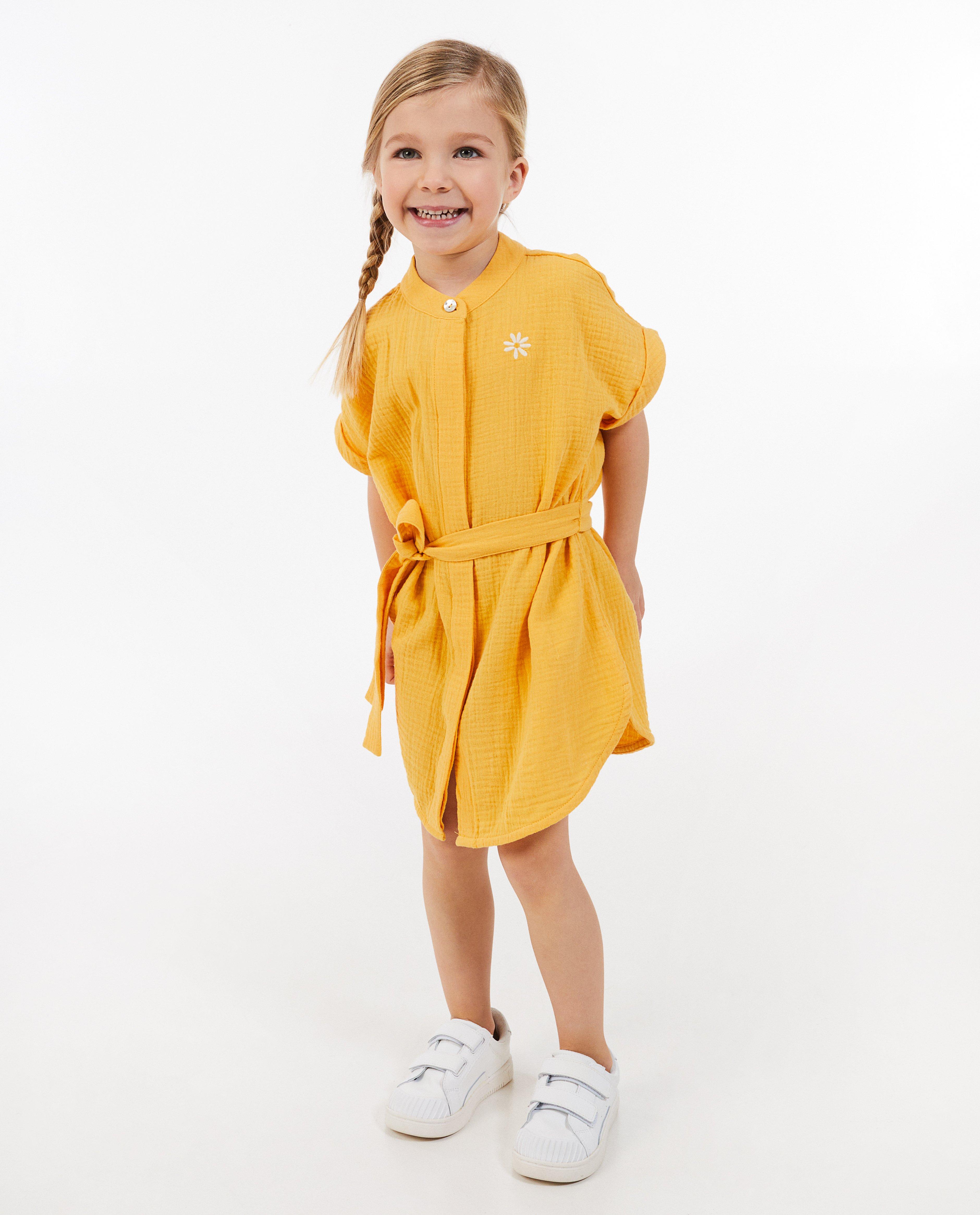 Robe jaune en tétra - null - Milla Star