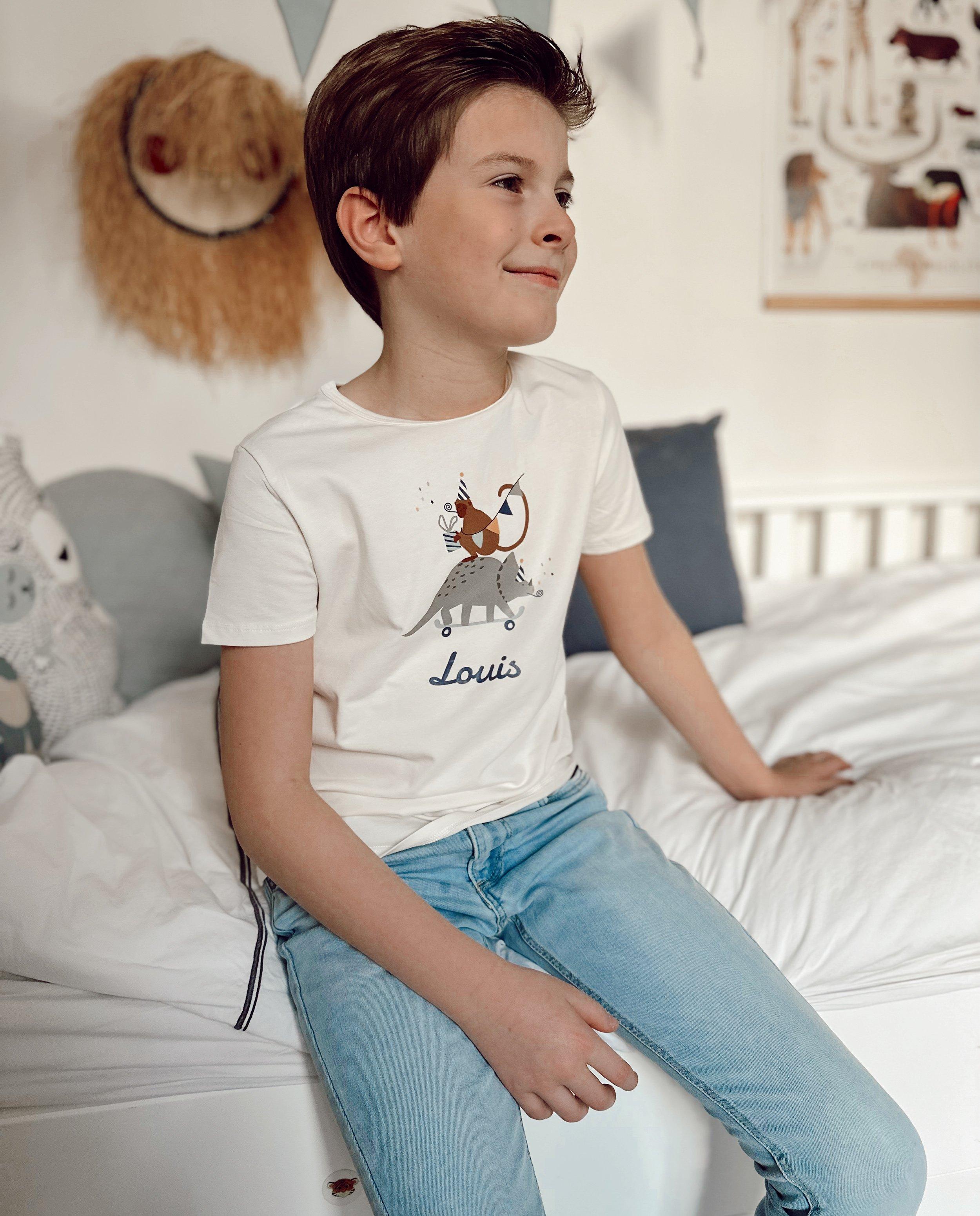 T-shirts - Personaliseerbaar verjaardag-T-shirt, 1-9 jaar