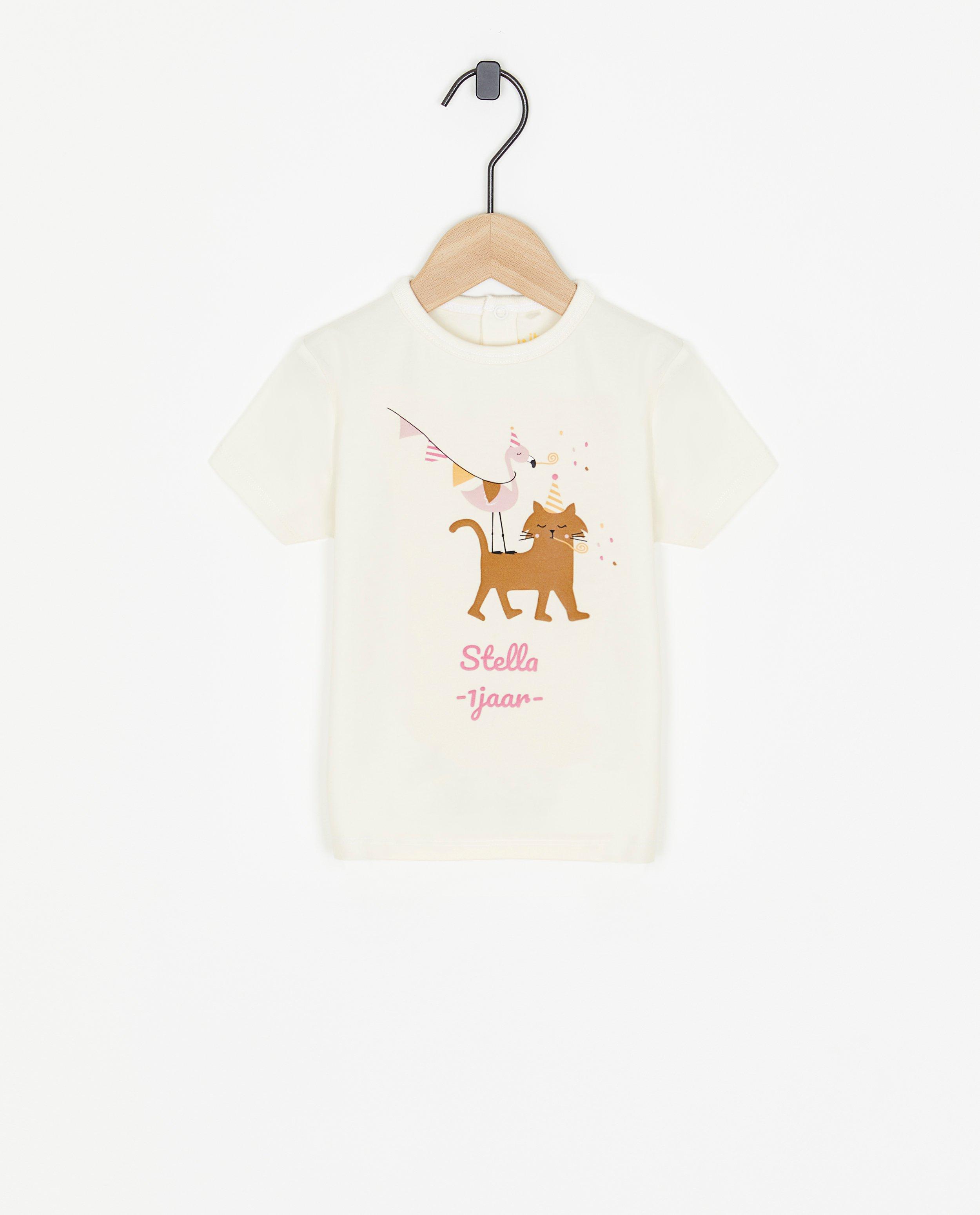 T-shirts - Personaliseerbaar verjaardag-T-shirt, 1-9 jaar